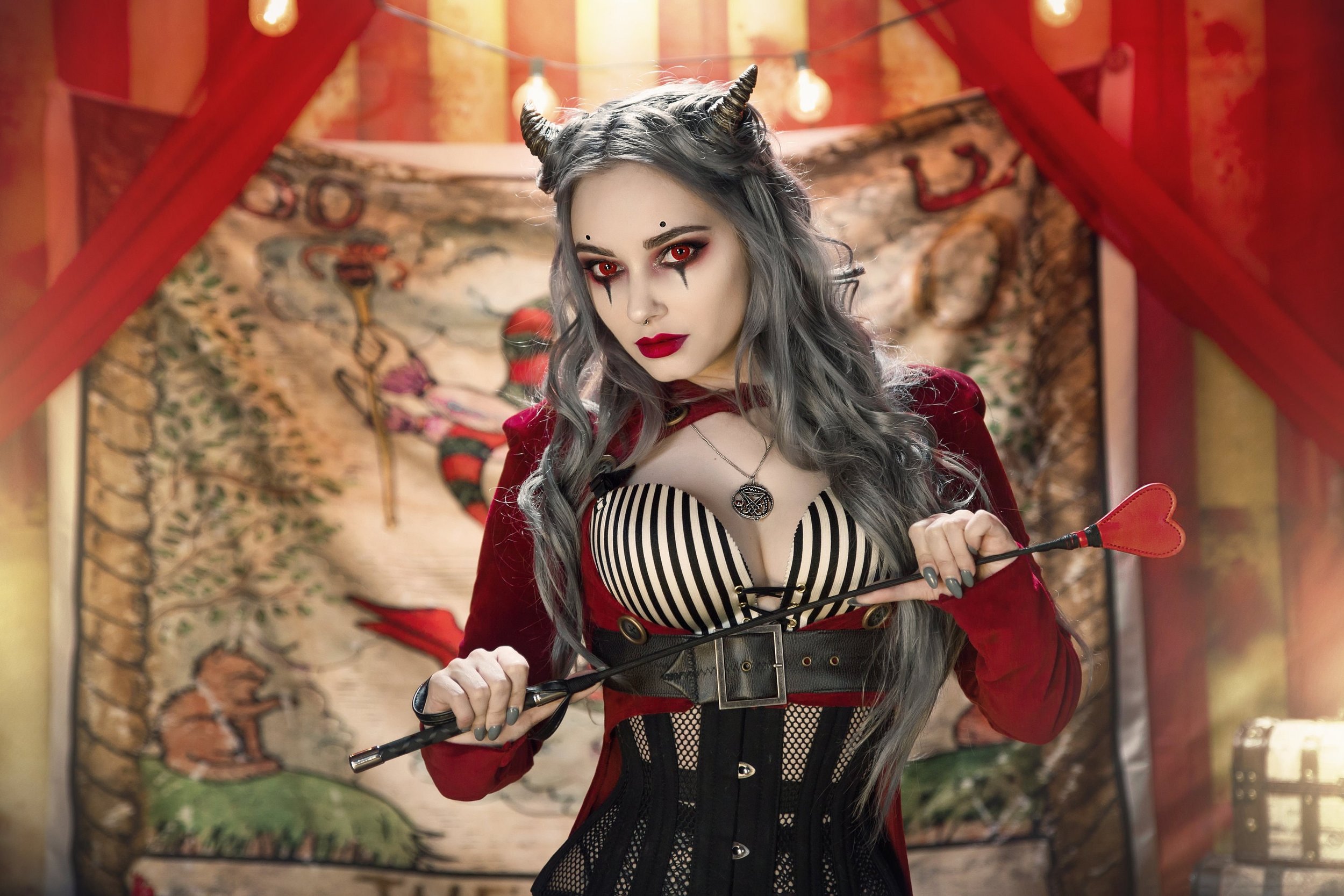 Mini Succubus Horn Fantasy Headband