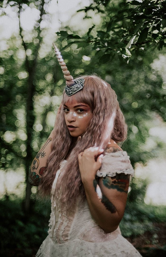 Armored Unicorn Horn Fantasy Headband