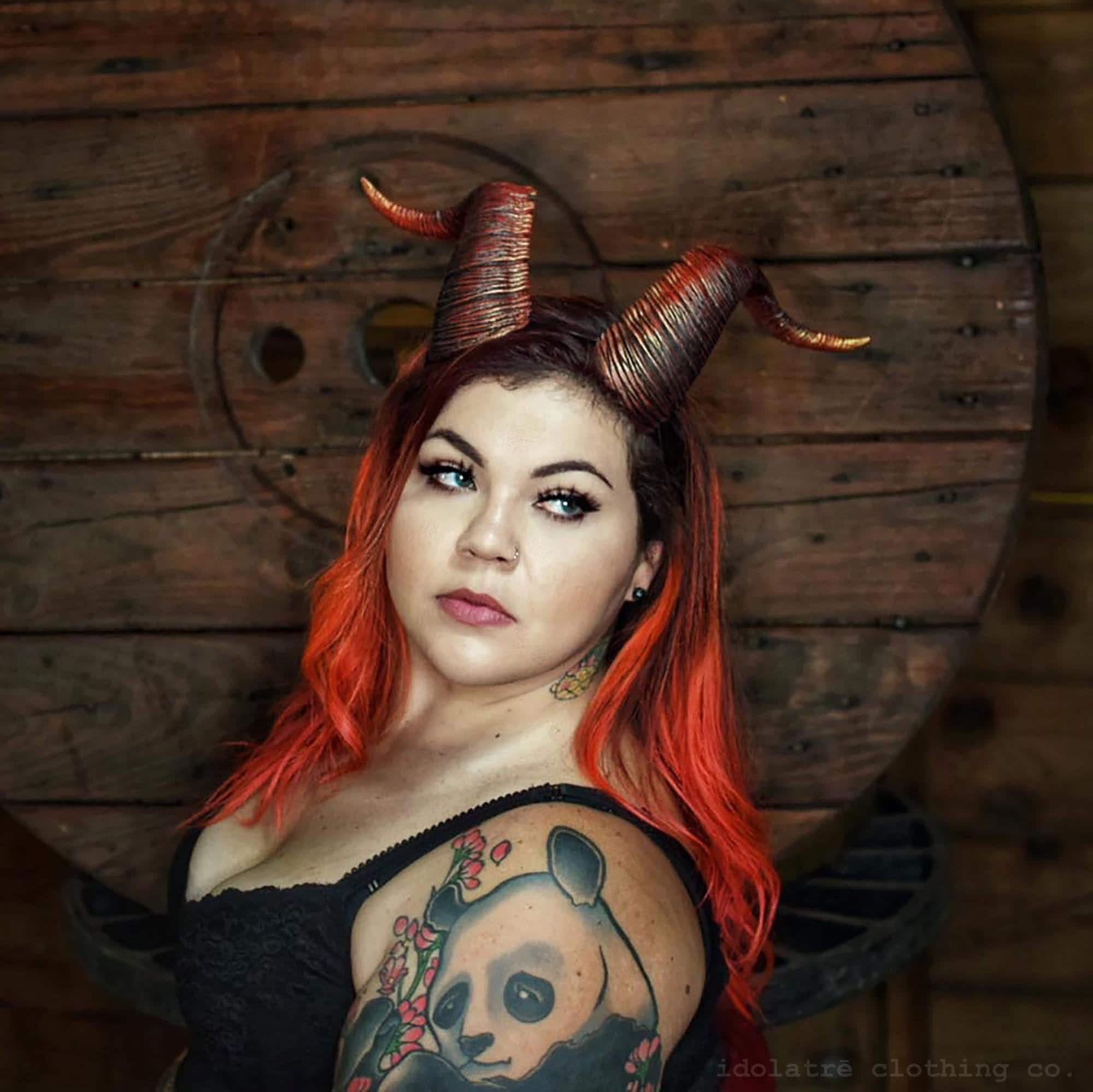 Goat Horn Fantasy Headband
