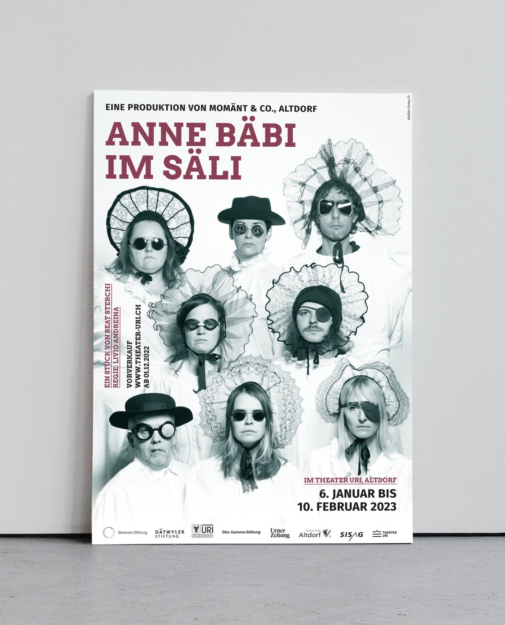 Momänt & Co. Theaterplakat