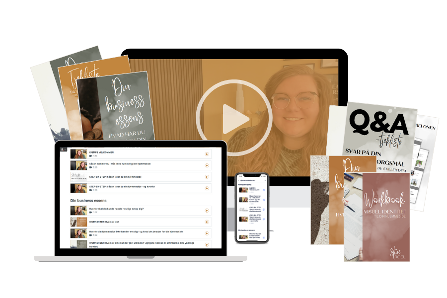 mockup: hjemmesidekursus