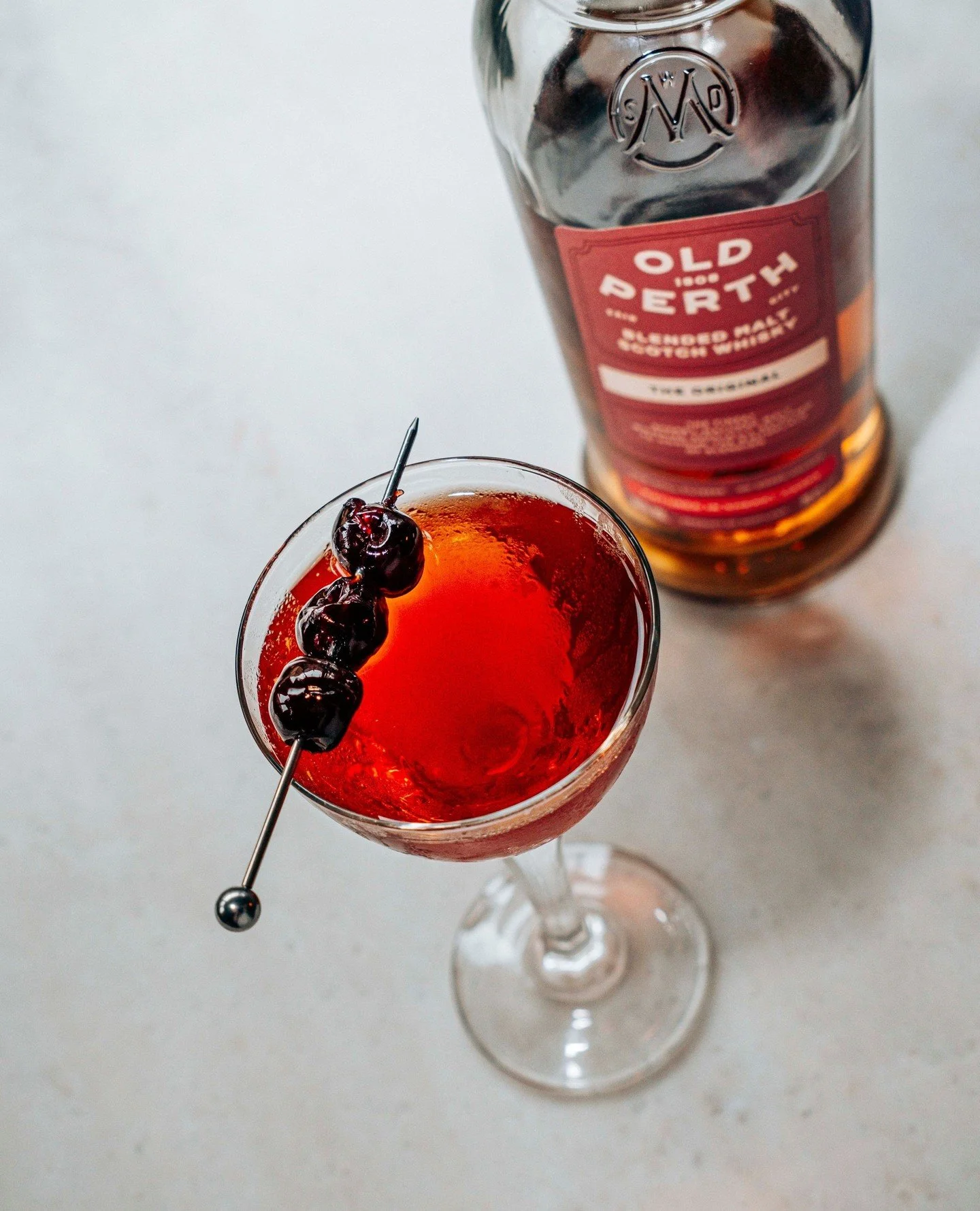 This Christmas, swap the mulled wine for a timeless twist 🥃✨ Our Old Perth Rob Roy is bold, smoky and just the kind of slow sipper you&rsquo;ll want by the fire. ⁠
⁠
Sweet vermouth, bitter Angostura, cherries on top... it&rsquo;s holiday cheer with 