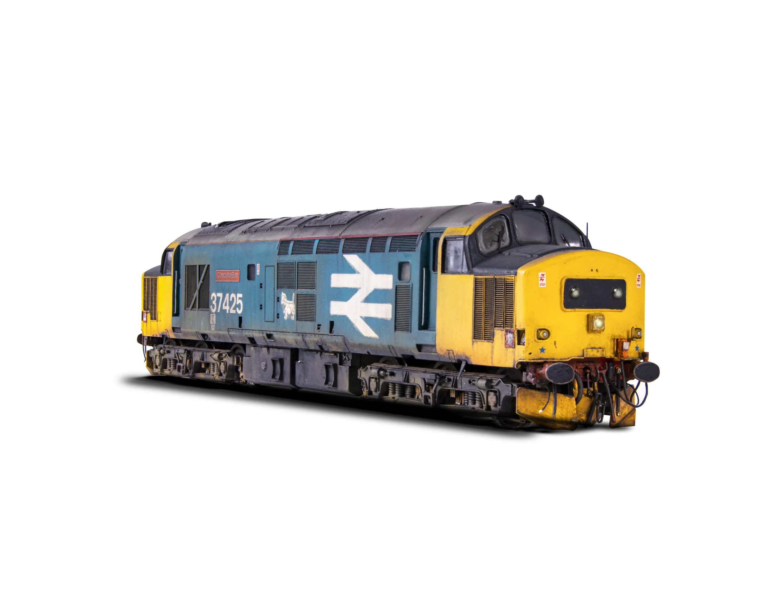 37 425 ‘Sir Robert McAlpine/Concrete Bob’ – This is a ViTrains model which has been re-sprayed using Railmatch enamels and weathered by Airbrush, wet brush and dry brush methods. This is the method I employ on all my models, with no compromise on the