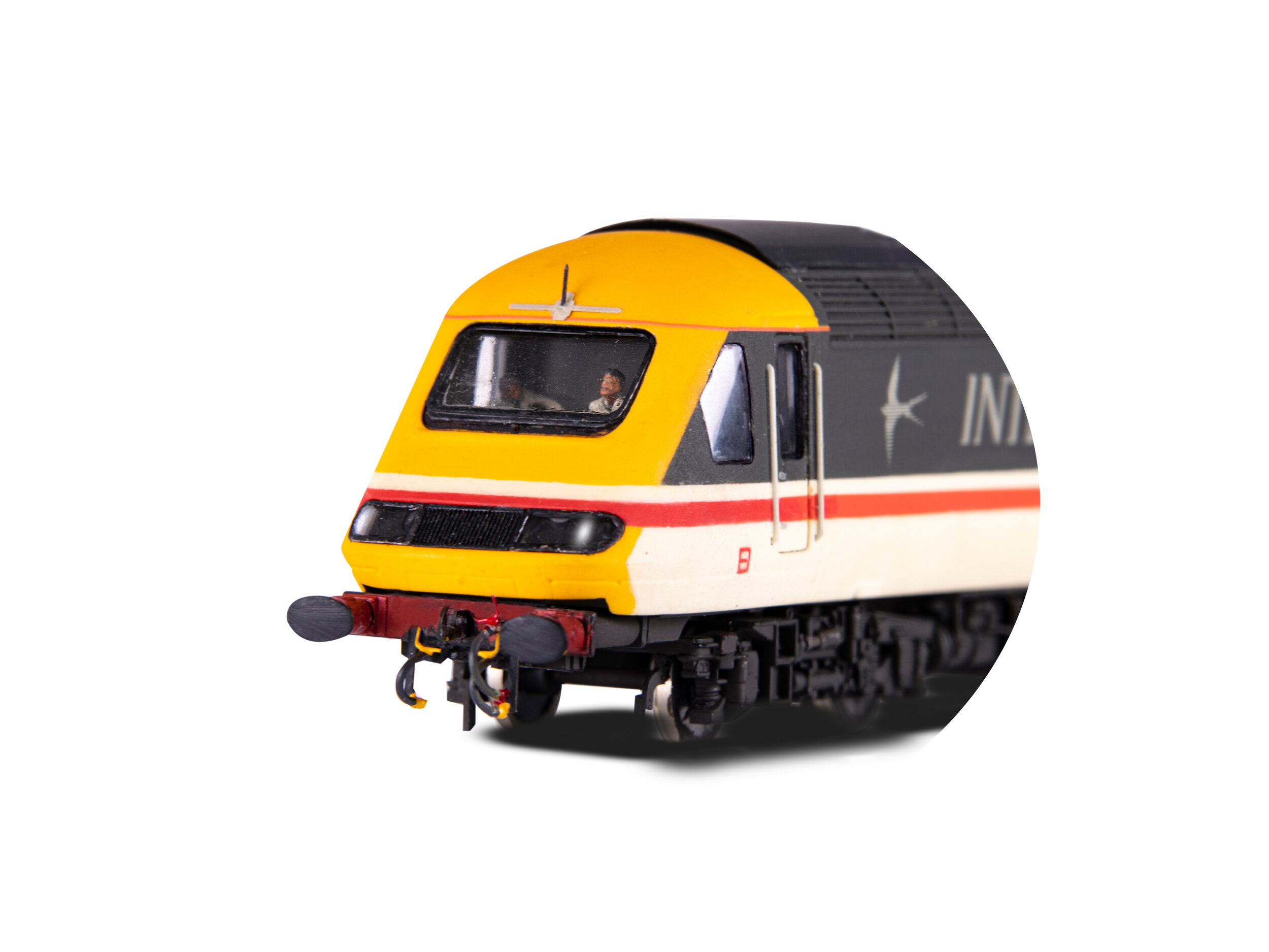 HST Power car – This is another work in progress for my client, but has been included for you to see the work I put into the models if so desired. This is a Hornby model on which I have removed the bottom part of the front faring and fitted a Shawpla