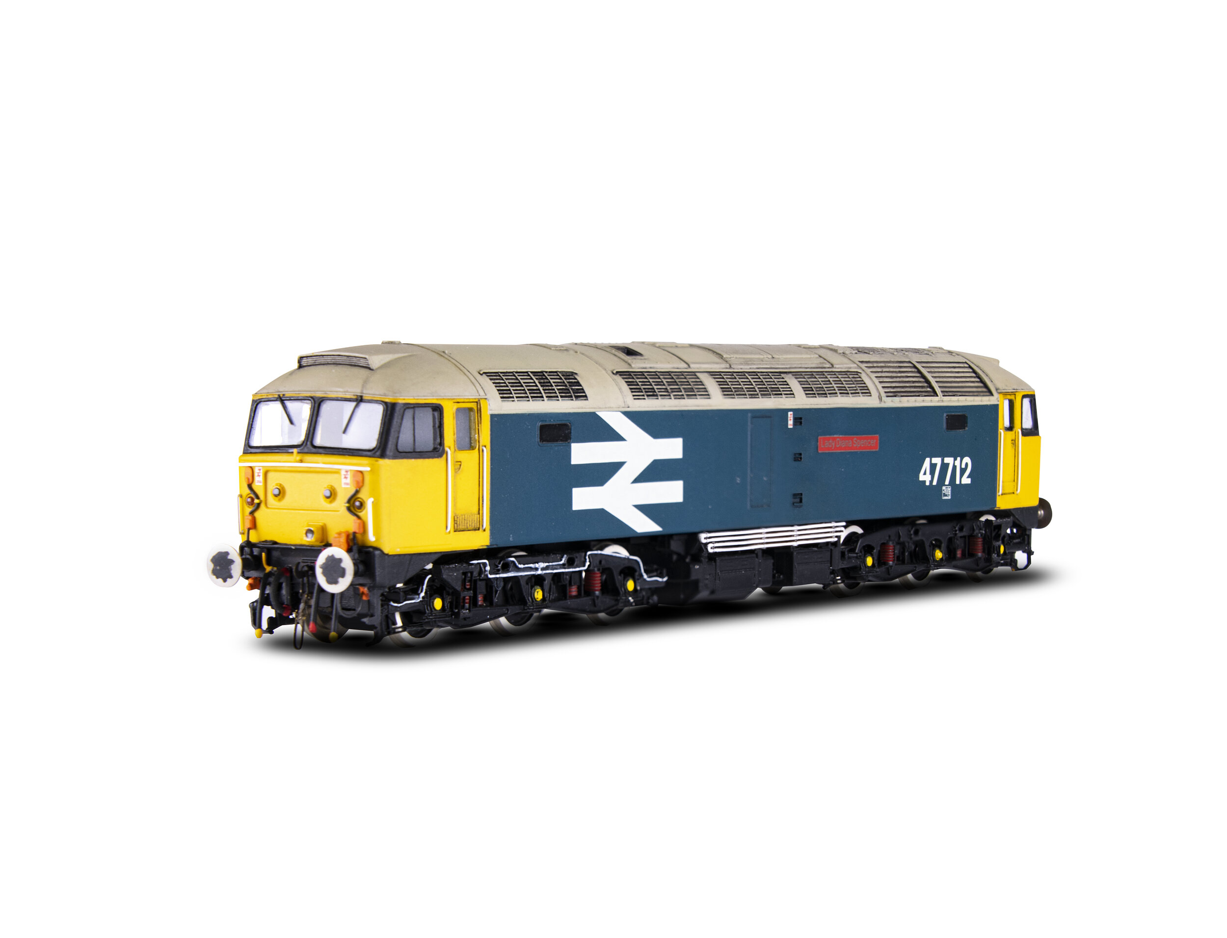 47 712 ‘Lady Diana Spencer’ – I was extremely fortunate and honoured to be asked to volunteer on the restoration of the real Loco when she was purchased by The Crewe Diesel Preservation Group. To mark that period of time in my life, I decided to prod