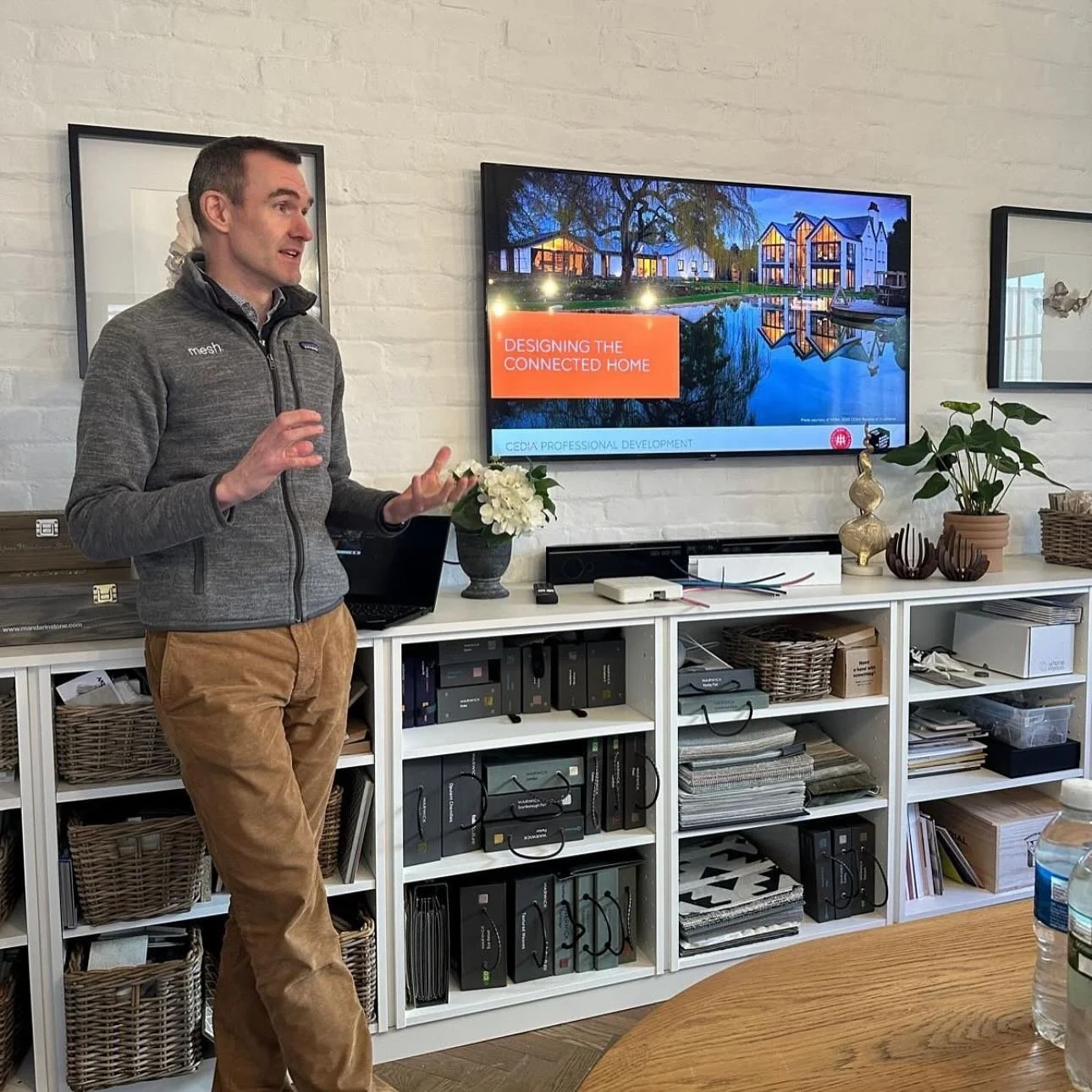 Here&rsquo;s Tim in full swing delivering a @riba and @thebiid certified CPD. We love helping people understand tech - and how it shouldn&rsquo;t be scary or complex. Thank you for the opportunity and time @rebeccawinterdesign and team! @cediahq  #av