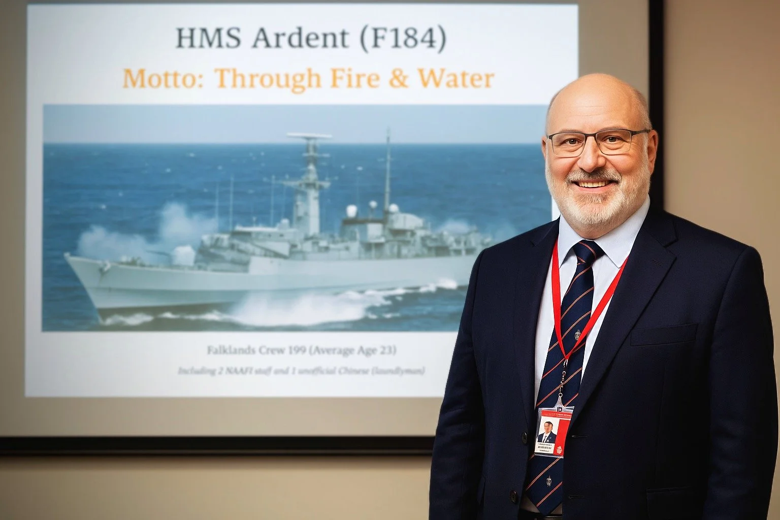 HMS Ardent Association Visit to 1710 Naval Air Squadron
