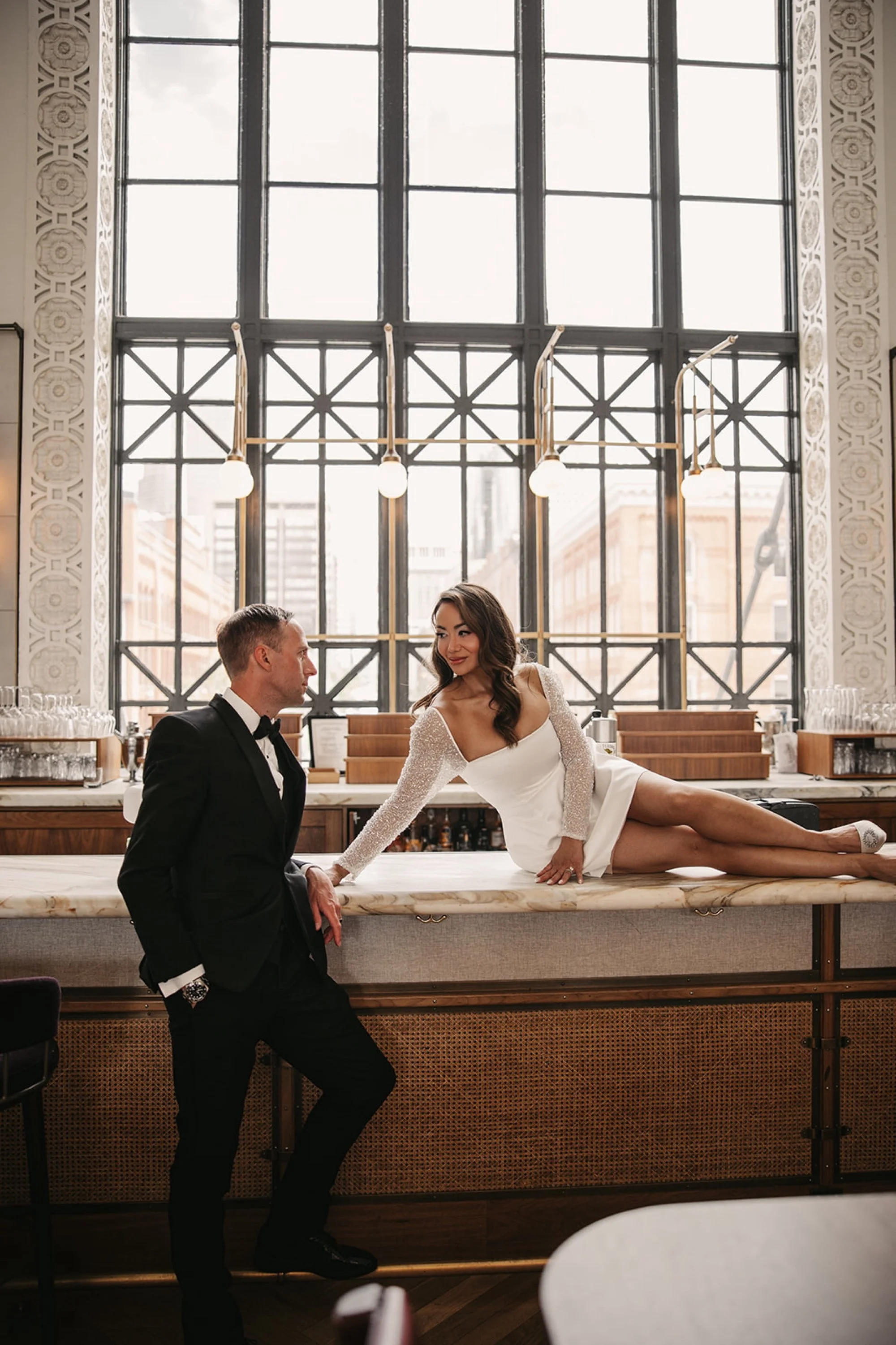 Crawford Hotel Cocktail Bar Elopement