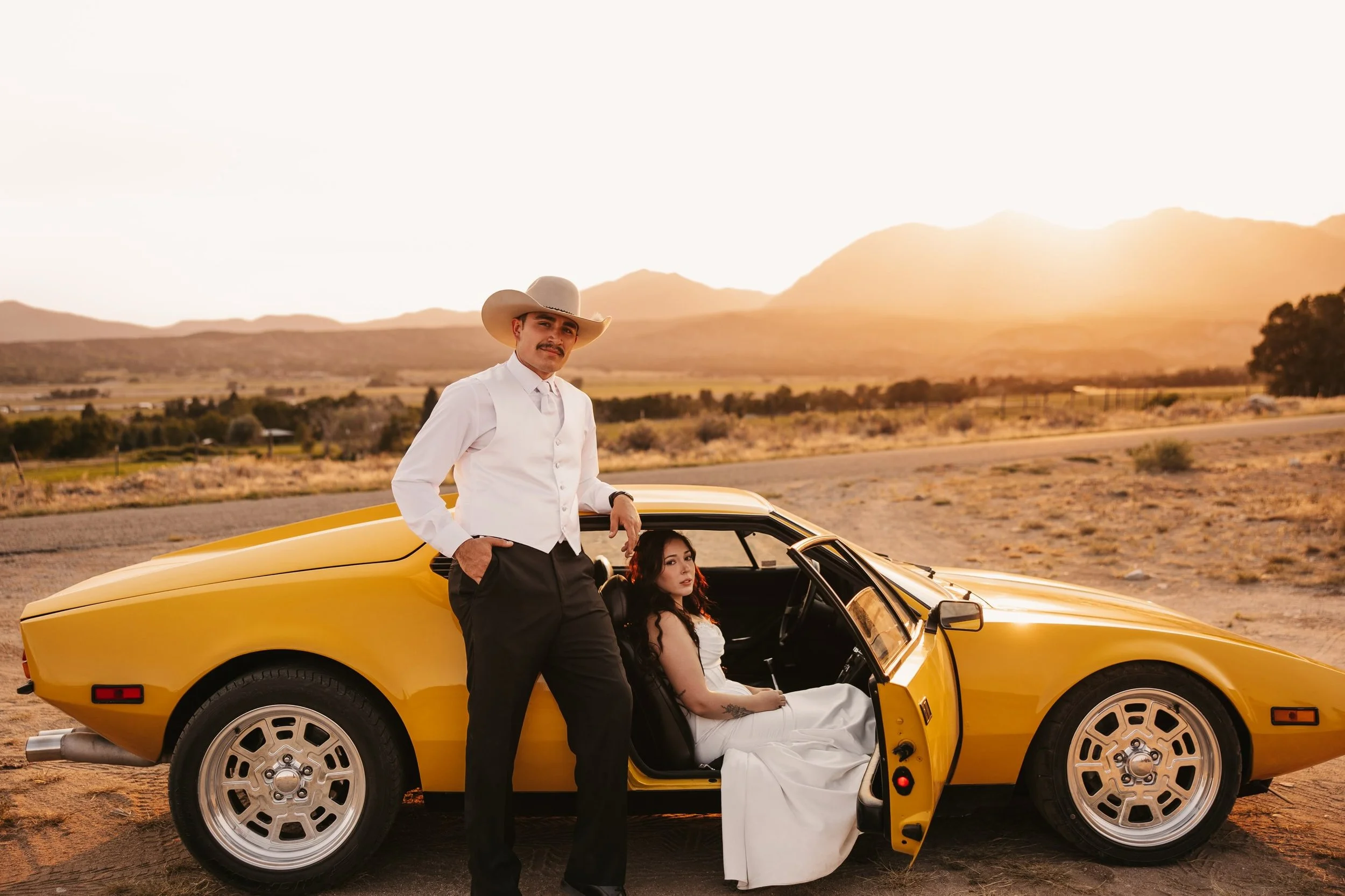 Only the coolest wedding getaway car and a perfect sunset in this beautiful small mountain town 
#coloradoweddingphotographer #denverweddingphotographer #coloradoelopementphotographer #denverphotographer