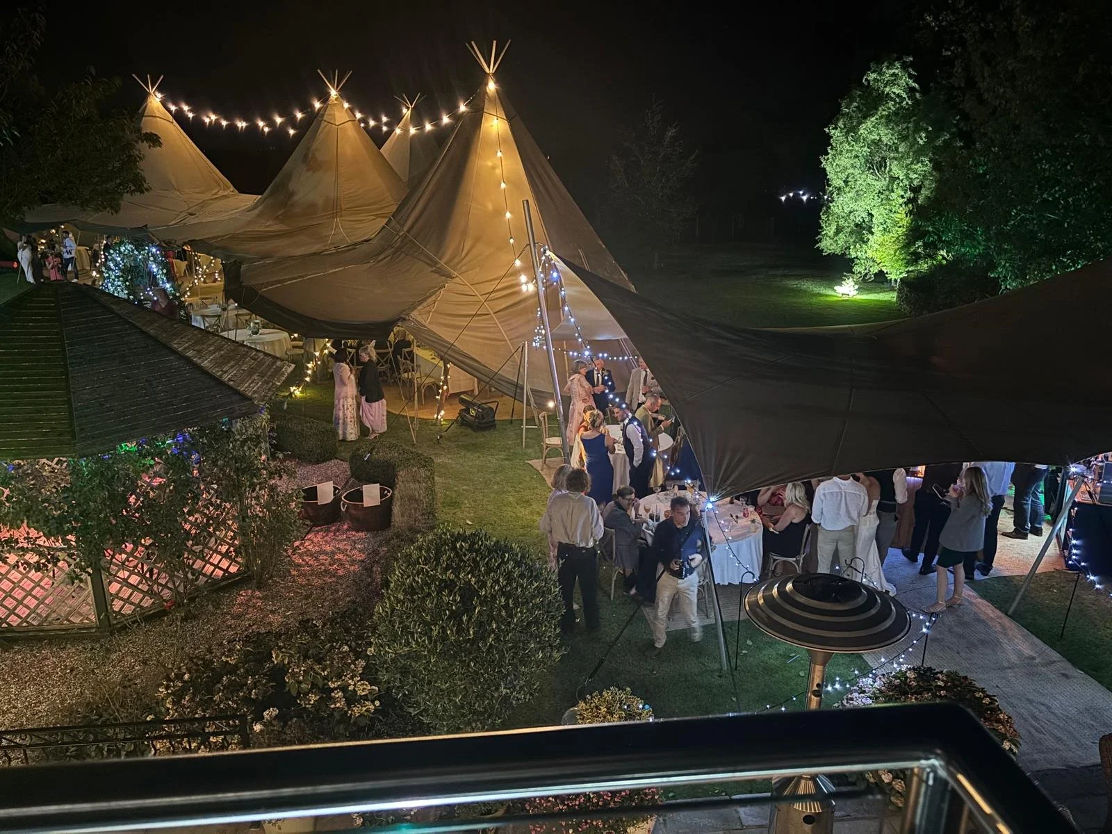 Beautiful Wedding Four Tipi Build in Pontypridd, South Wales 