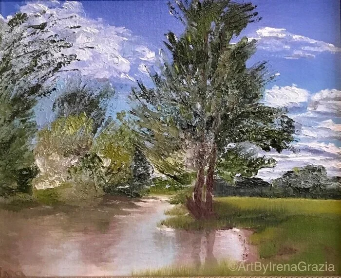 Stour Breeze, oil, 10x12". SOLD