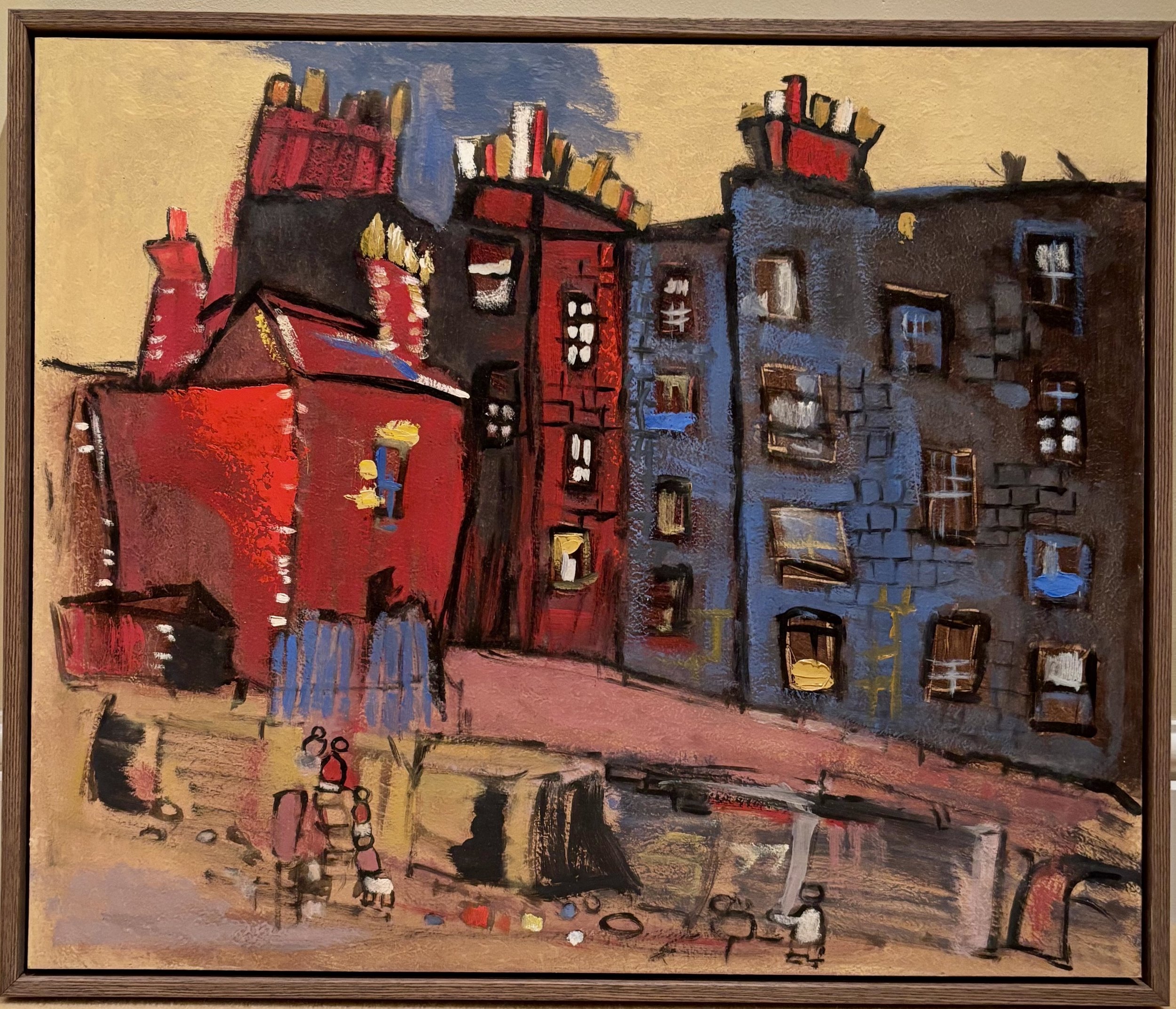 Oil study after Joan Eardley. Private collection