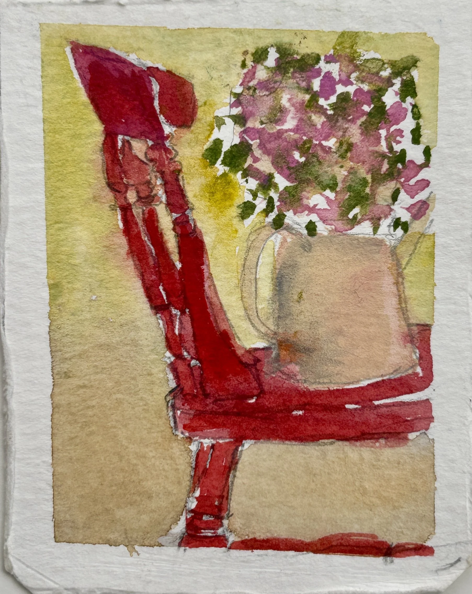 No.8 ~ Pink chair, Wivenhoe ~ 12.9.24 (52WOW) [6.5 × 
5 cm · From my photo]