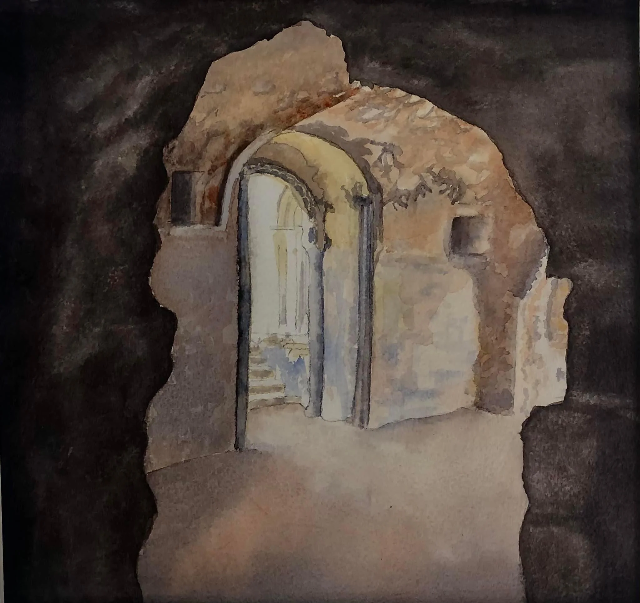 Castle Acre Priory (Watercolour) AVAILABLE
