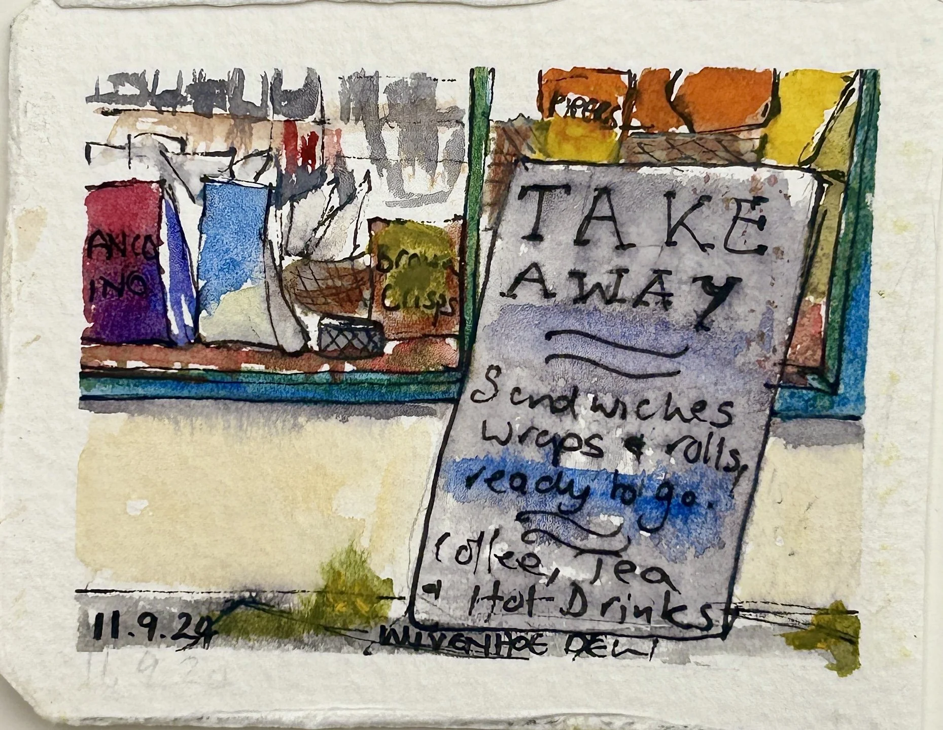 No.7 ~ High Street, Wivenhoe ~ 11.9.24 (52WOW) [5 × 6.5 cm · From my photo]