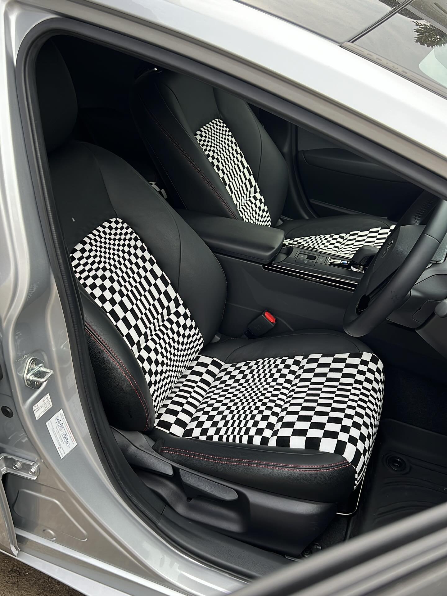 Pasha fabric for the new Prius! #toyota #prius #pasha #porsche #toyotaprius