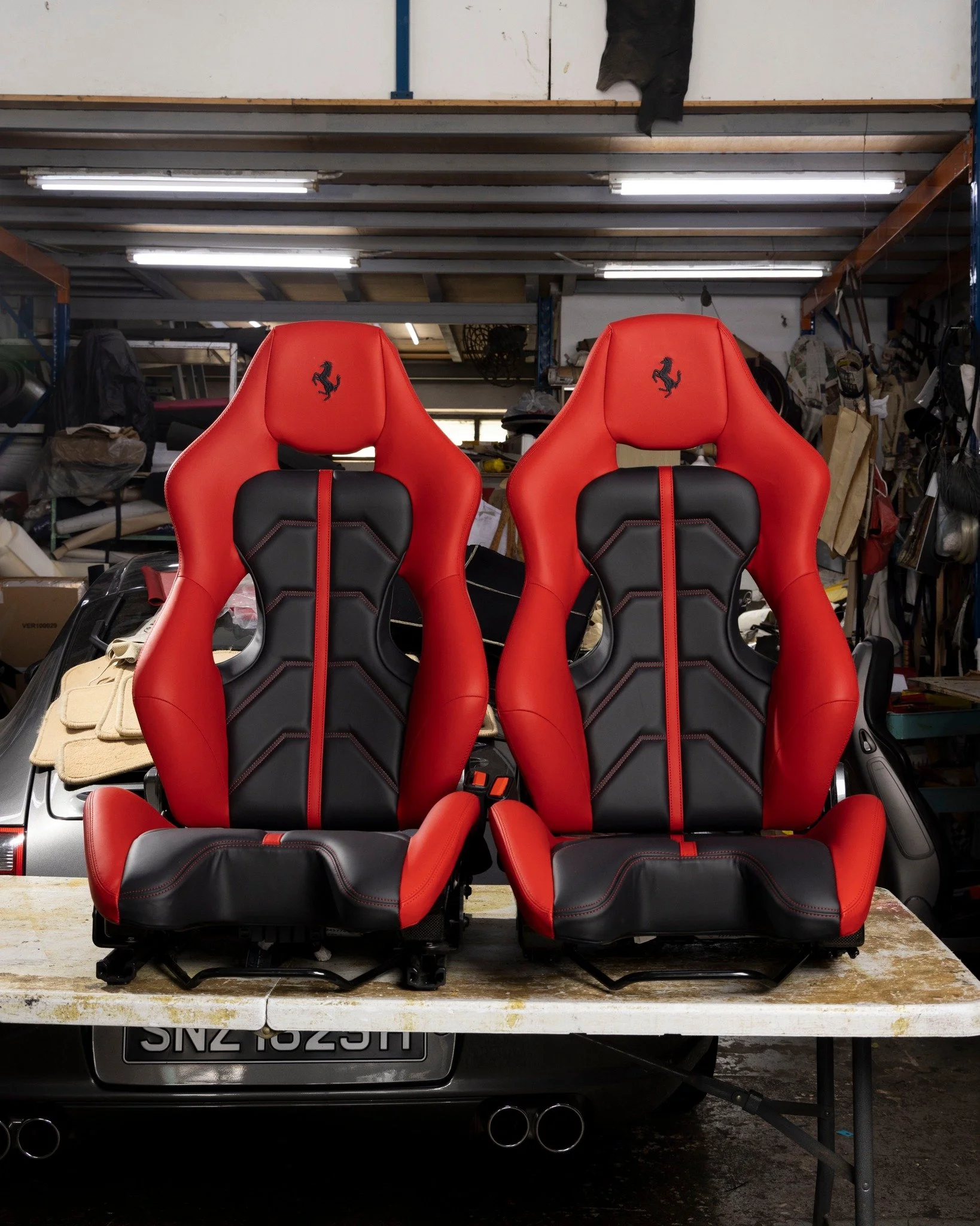 Our recent commissioned work for a customer who wanted his Ferrari seats restored to the original res and black leather, giving it a new lease of life to keep this modern classic looking timeless in the years to come.
