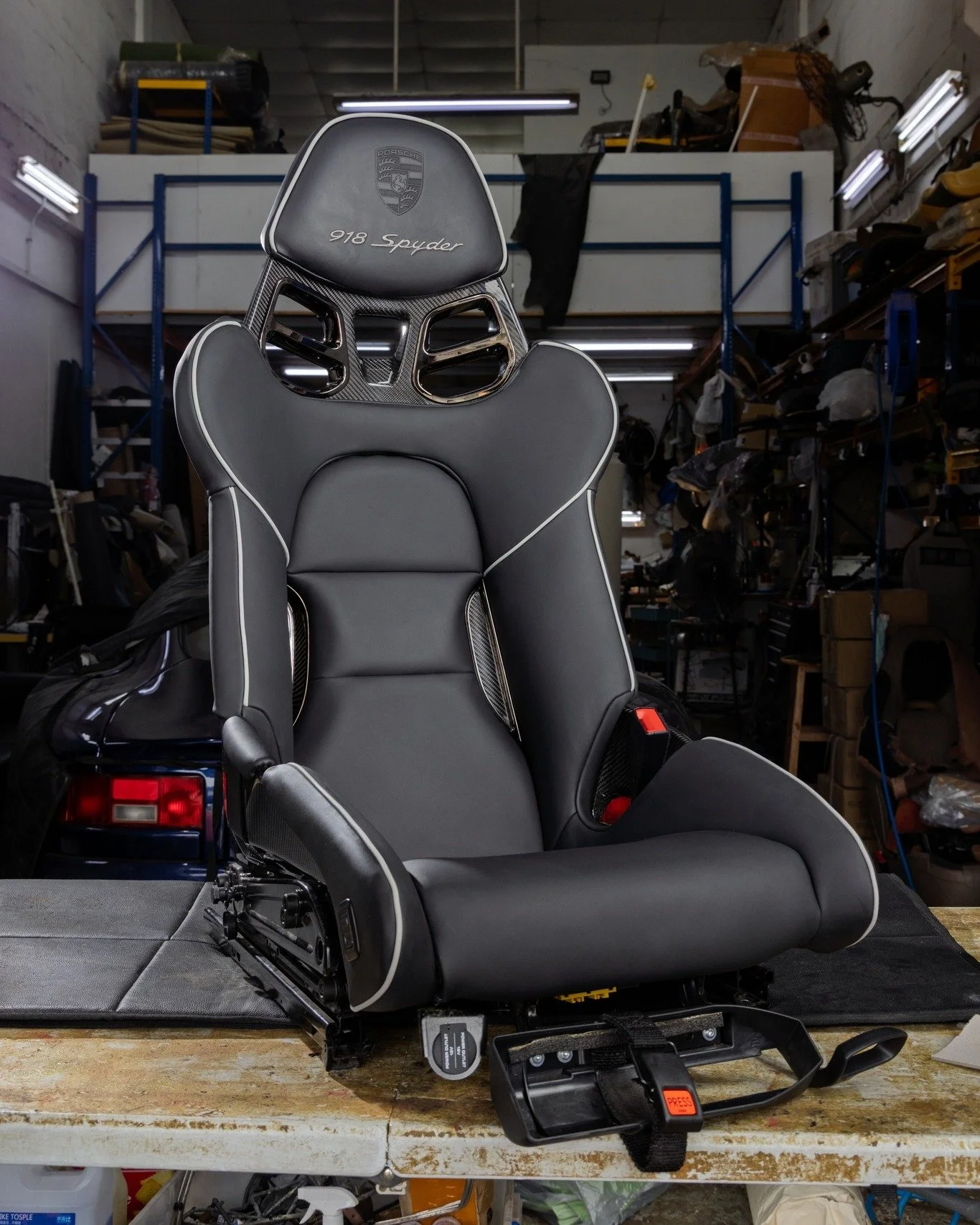 The Porsche 918 Spyder, although never driven on the roads of Singapore, our climate proved to be harsh on its interior. Our client wanted us to restore his seats back to original as the original leather had dried up and, as such, needed replacement.