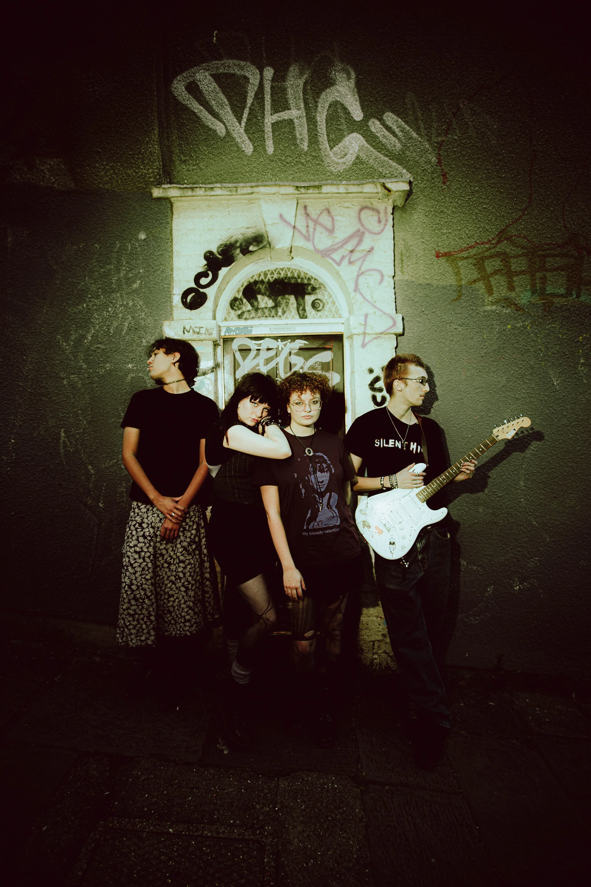 Promotional photoshoot for a Bristol-based Shoe-gaze band The Zephyrettes