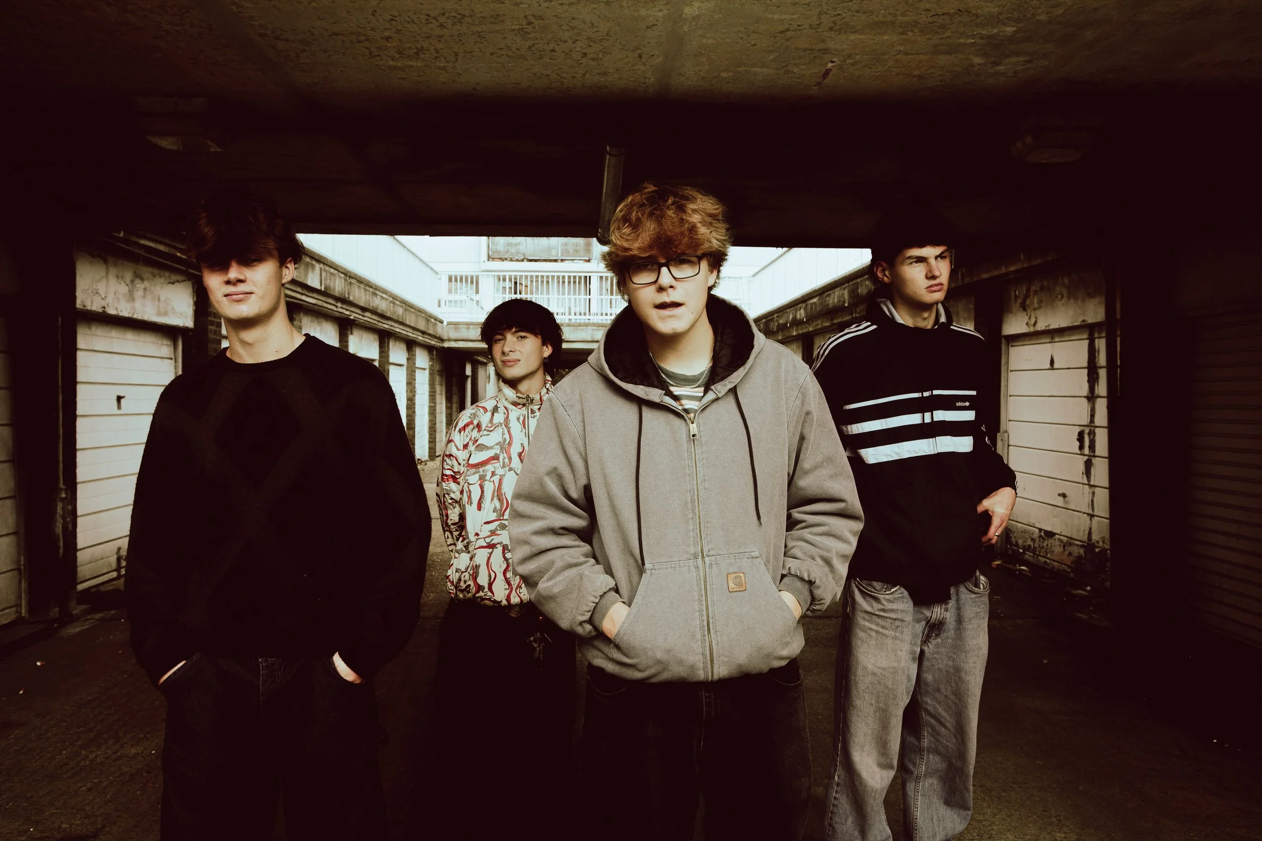 Promotional photoshoot for a Bristol-based indie band Slak