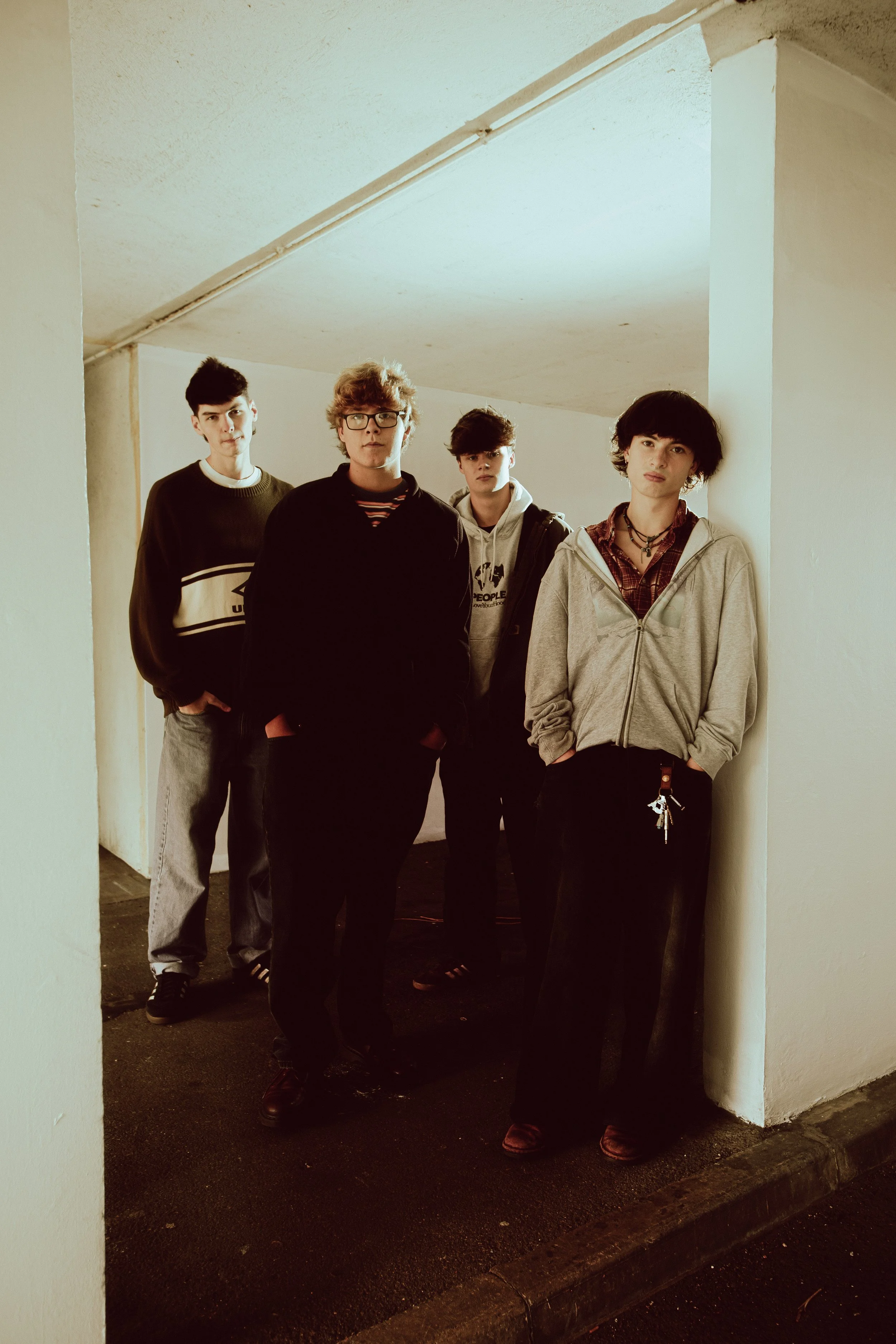 Promotional photoshoot for a Bristol-based indie band Slak