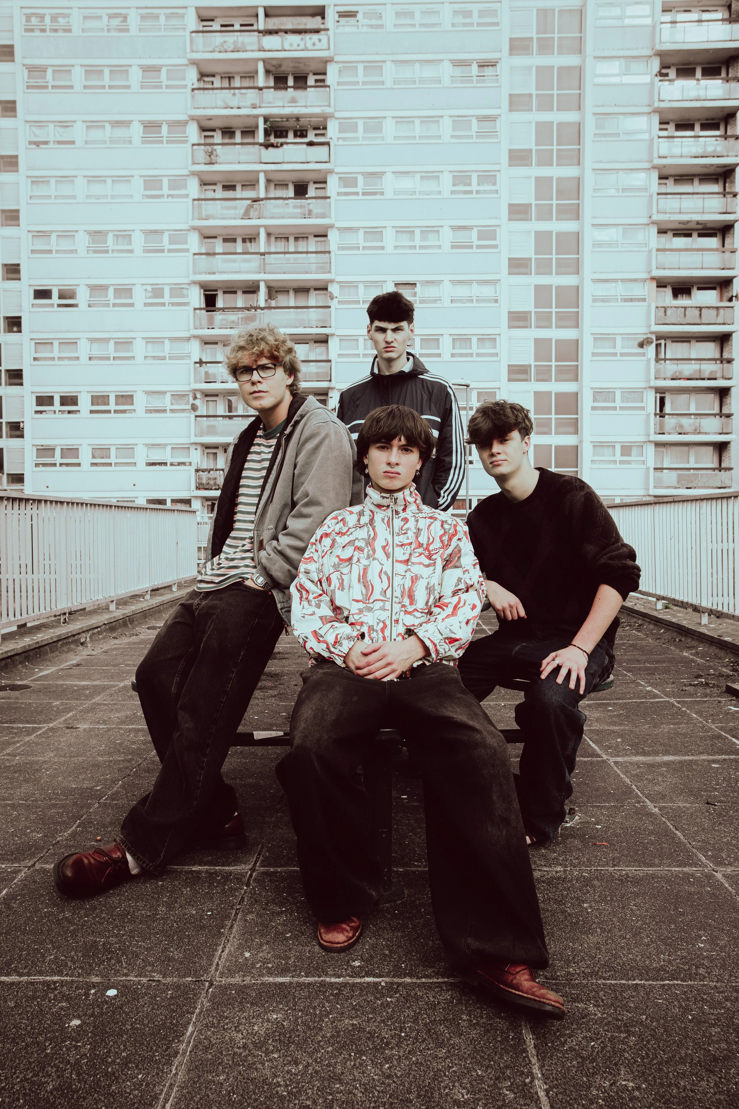 Promotional photoshoot for a Bristol-based indie band Slak