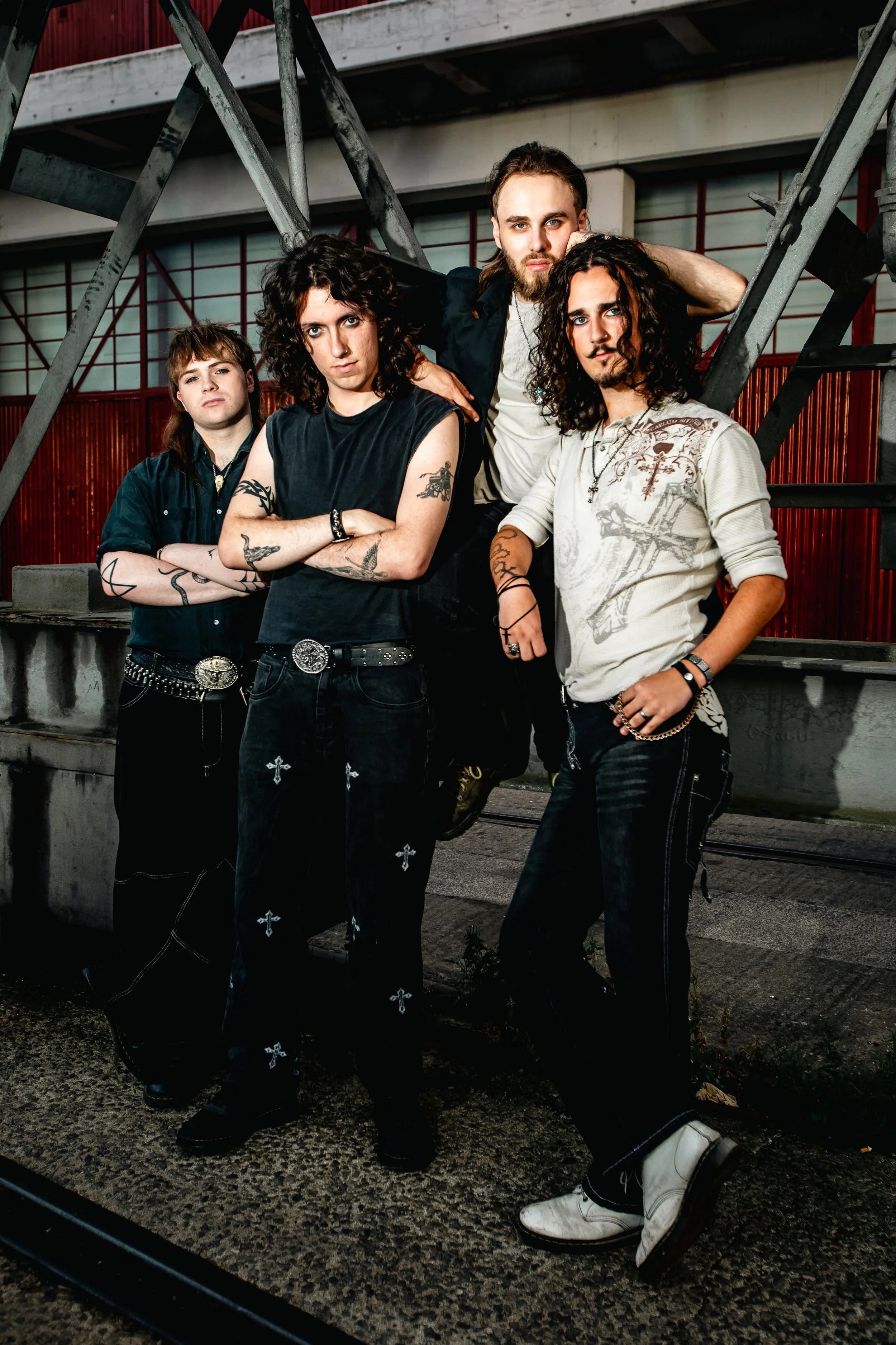 Grunge-Rock band Post Vita press shot photography in Bristol