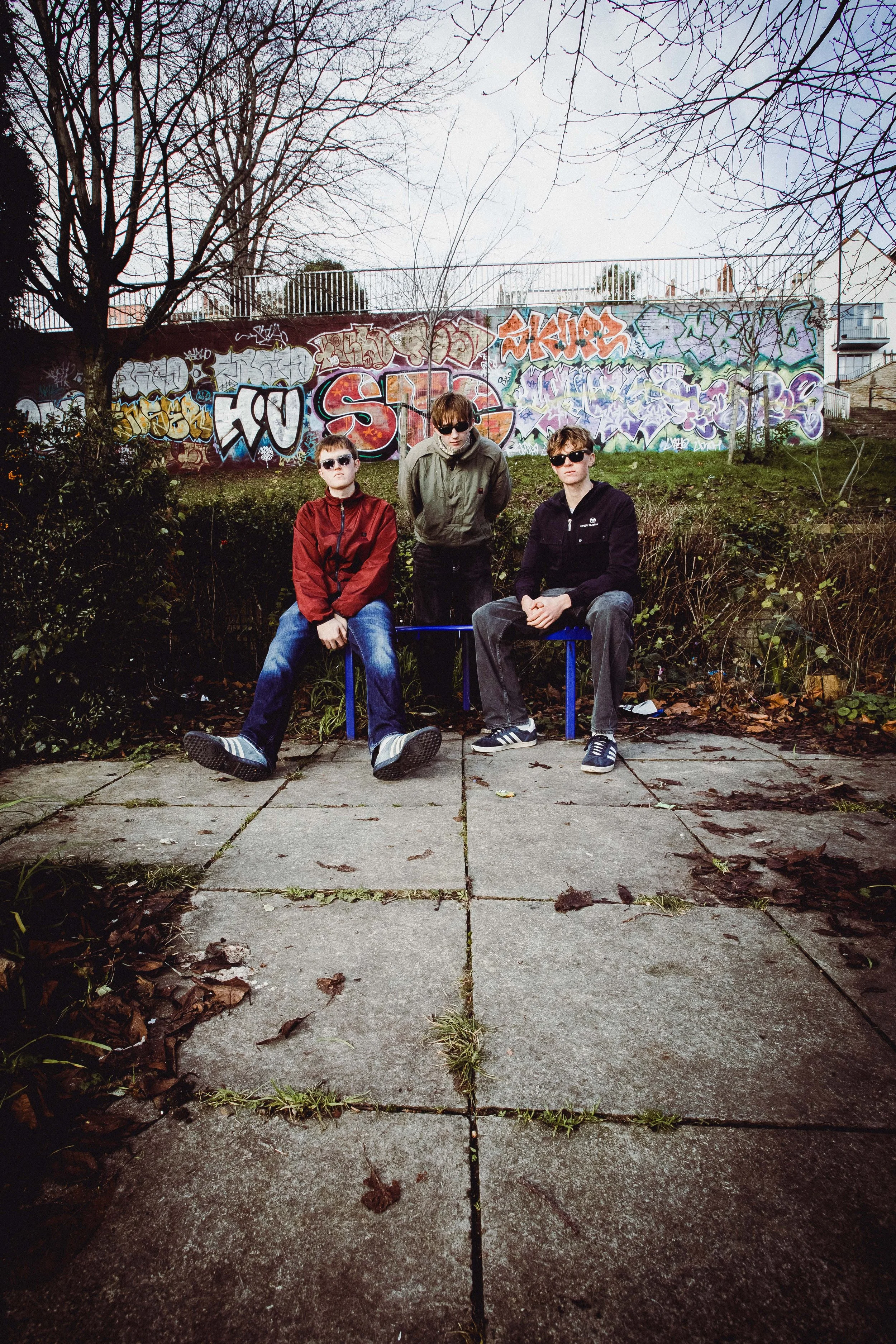 Indie-Rock band The Vive posed for press photography in Bristol