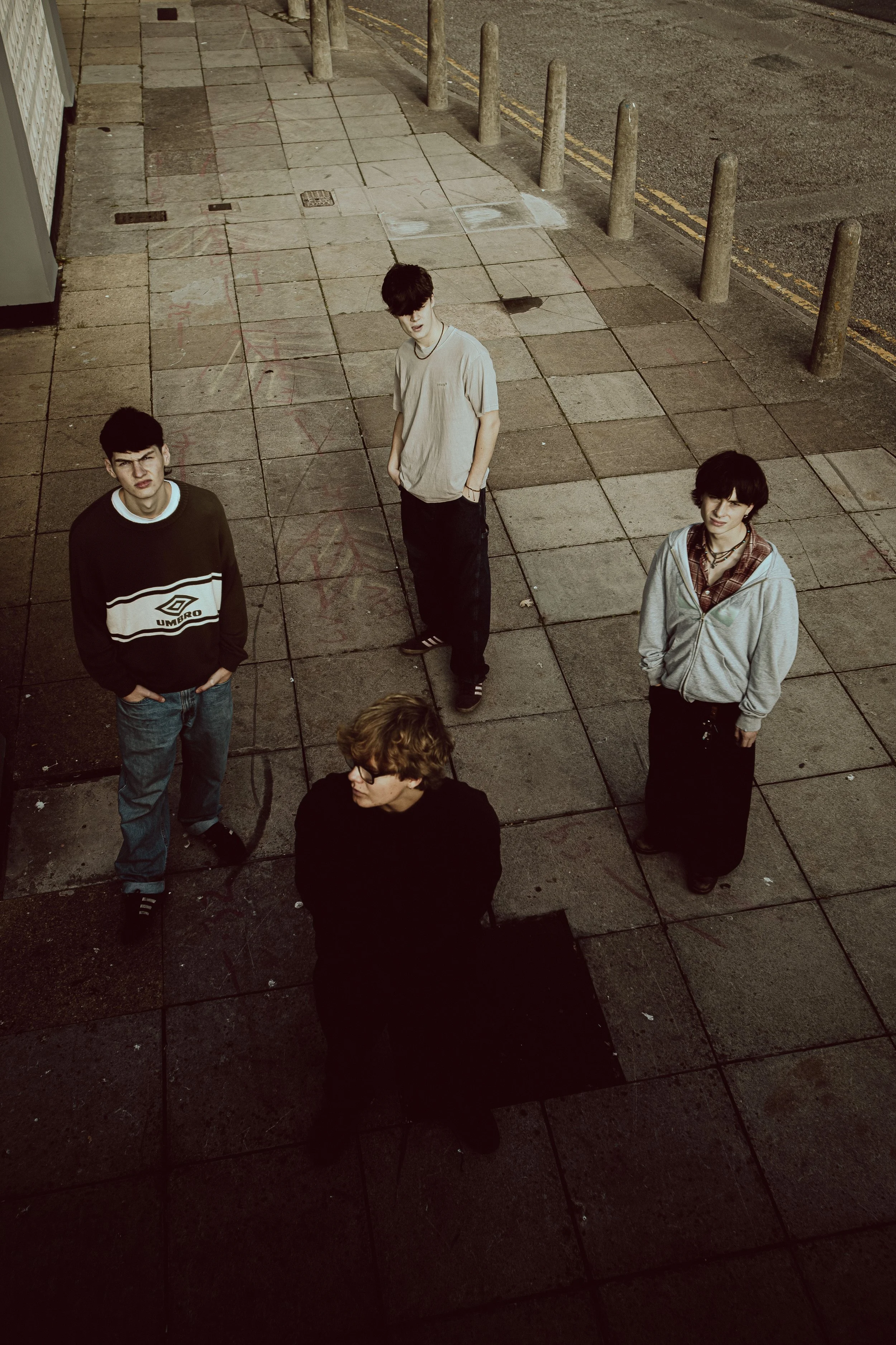 Promotional photoshoot for a Bristol-based indie band Slak