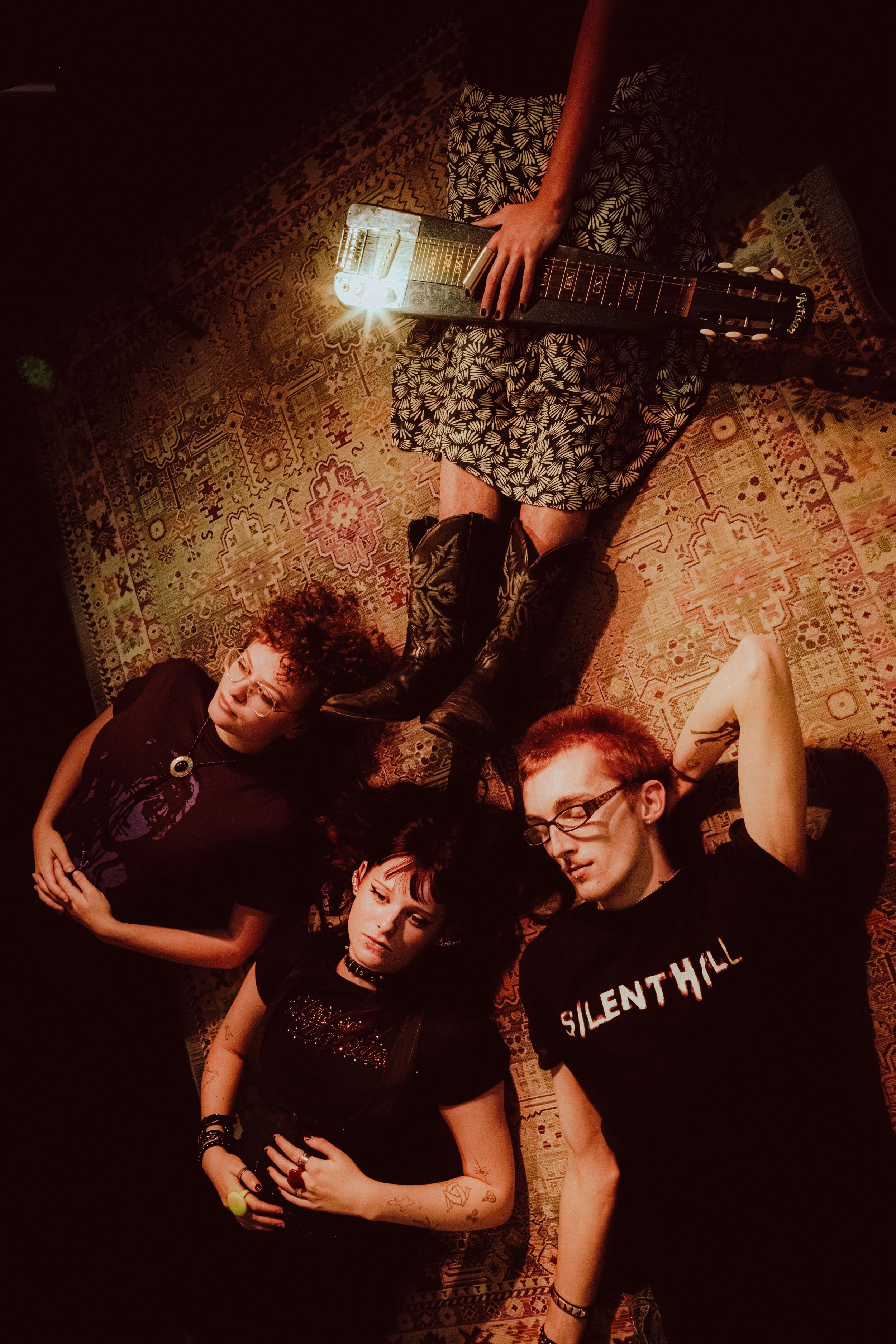 Promotional photoshoot for a Bristol-based Shoe-gaze band The Zephyrettes