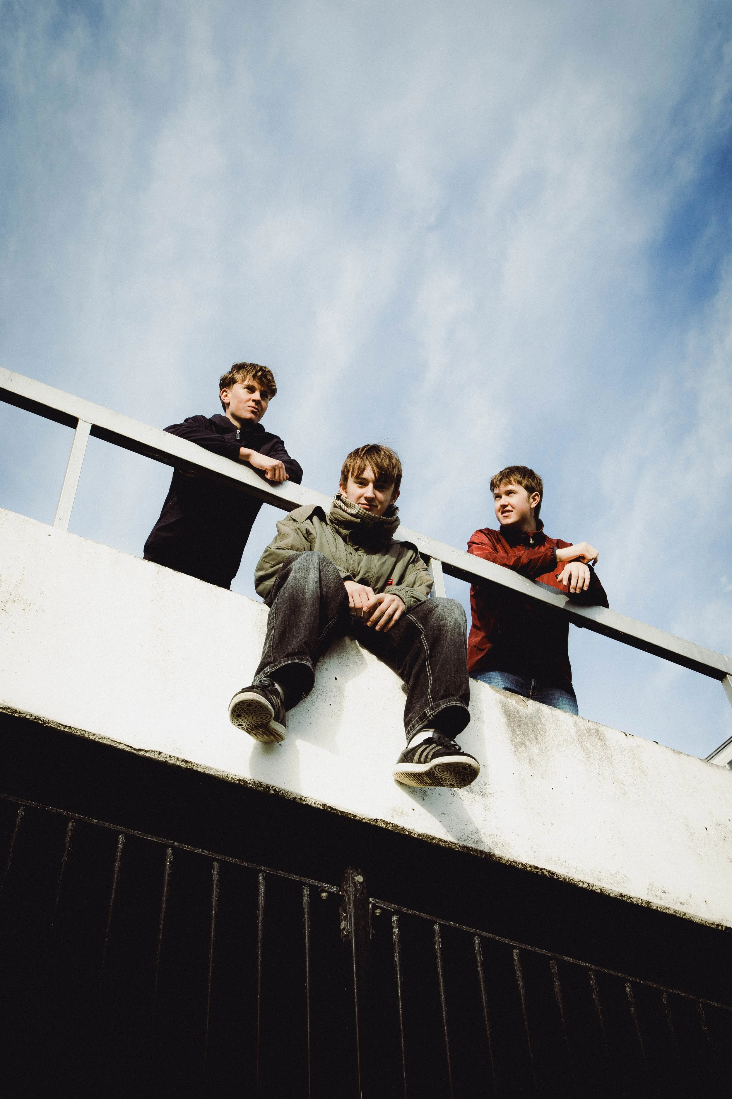 Indie-Rock band The Vive posed for press photography in Bristol
