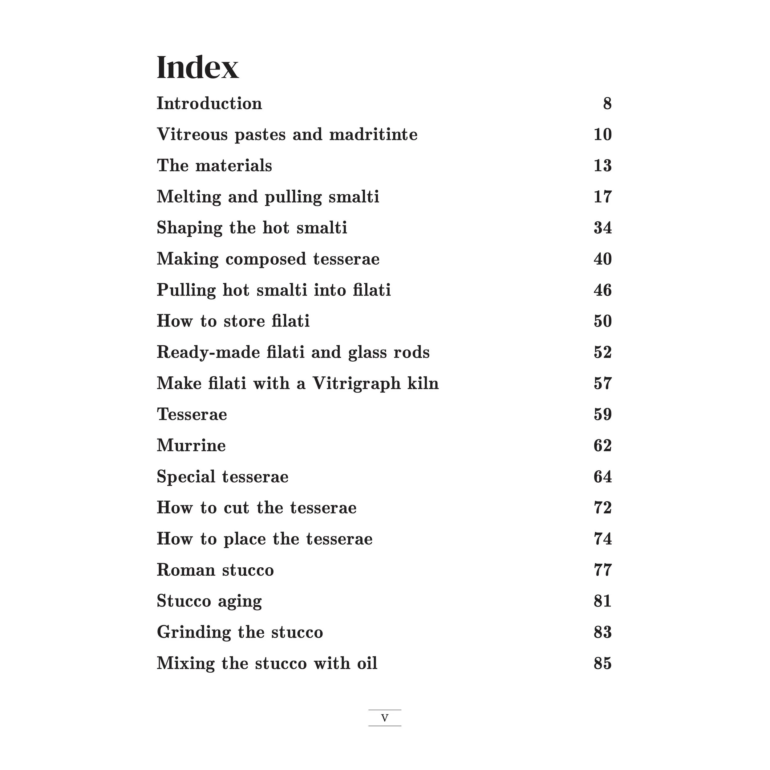 Micromosaic Technique - Book - Index 1