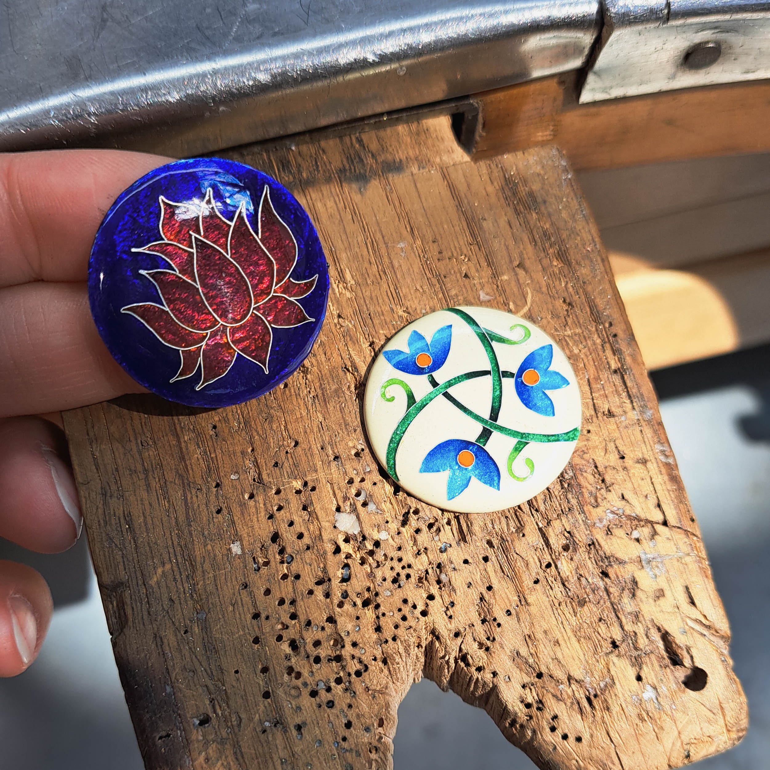 Cloisonné created by one of my students