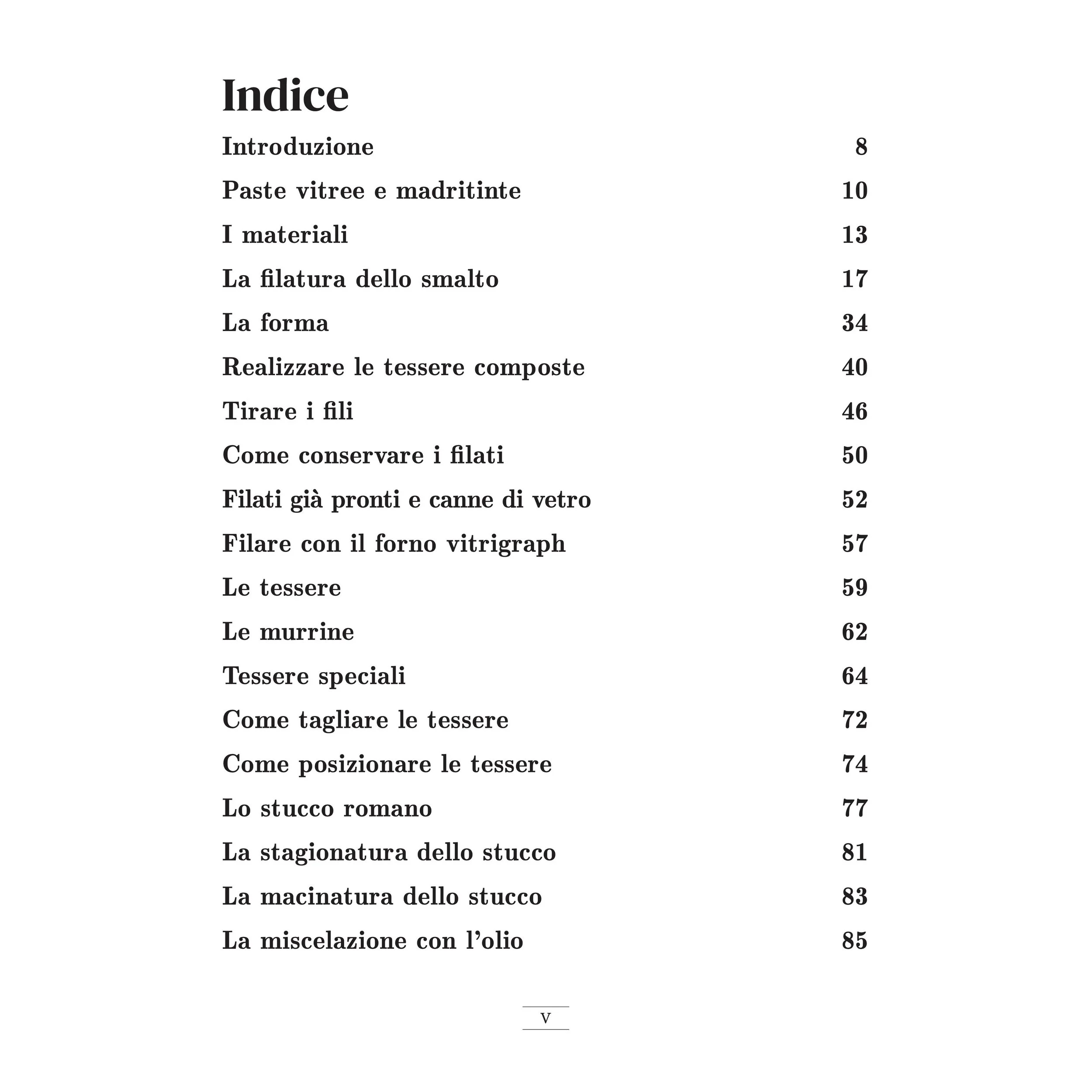 Il Micromosaico Filato - Libro - Indice 1