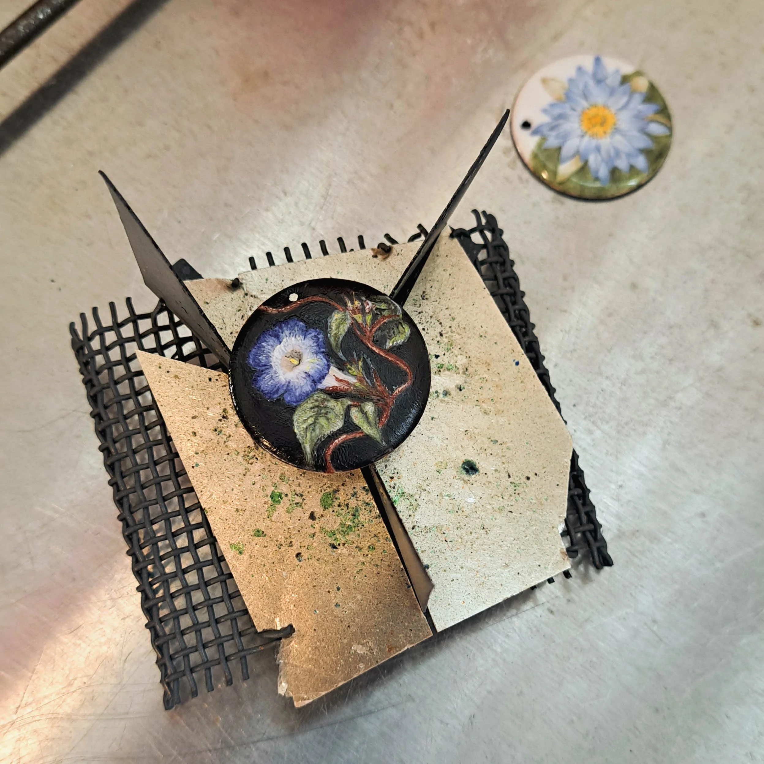 Miniature created by one of my students in the Enamel Miniature Workshop