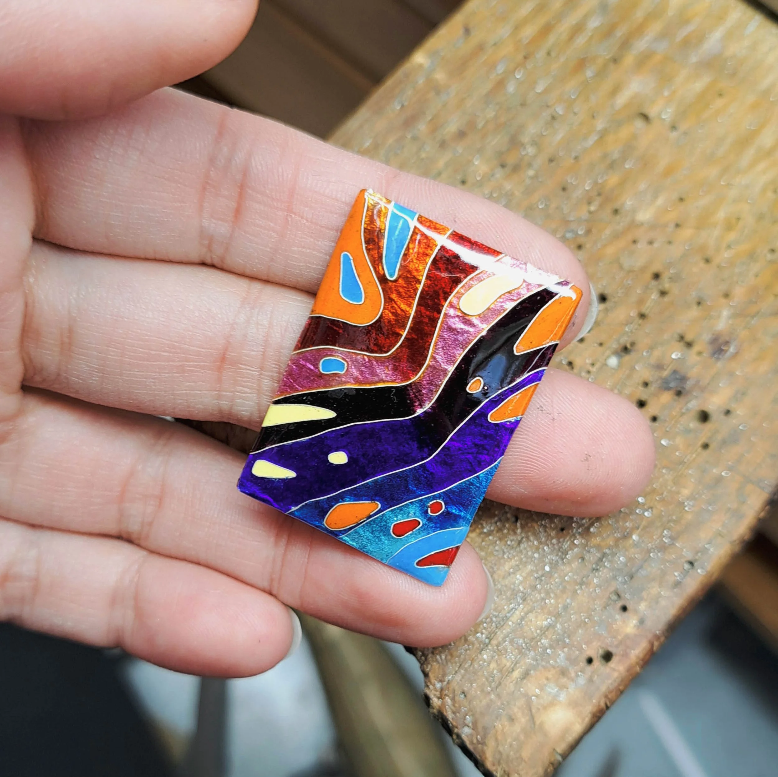 Cloisonné created by one of my students