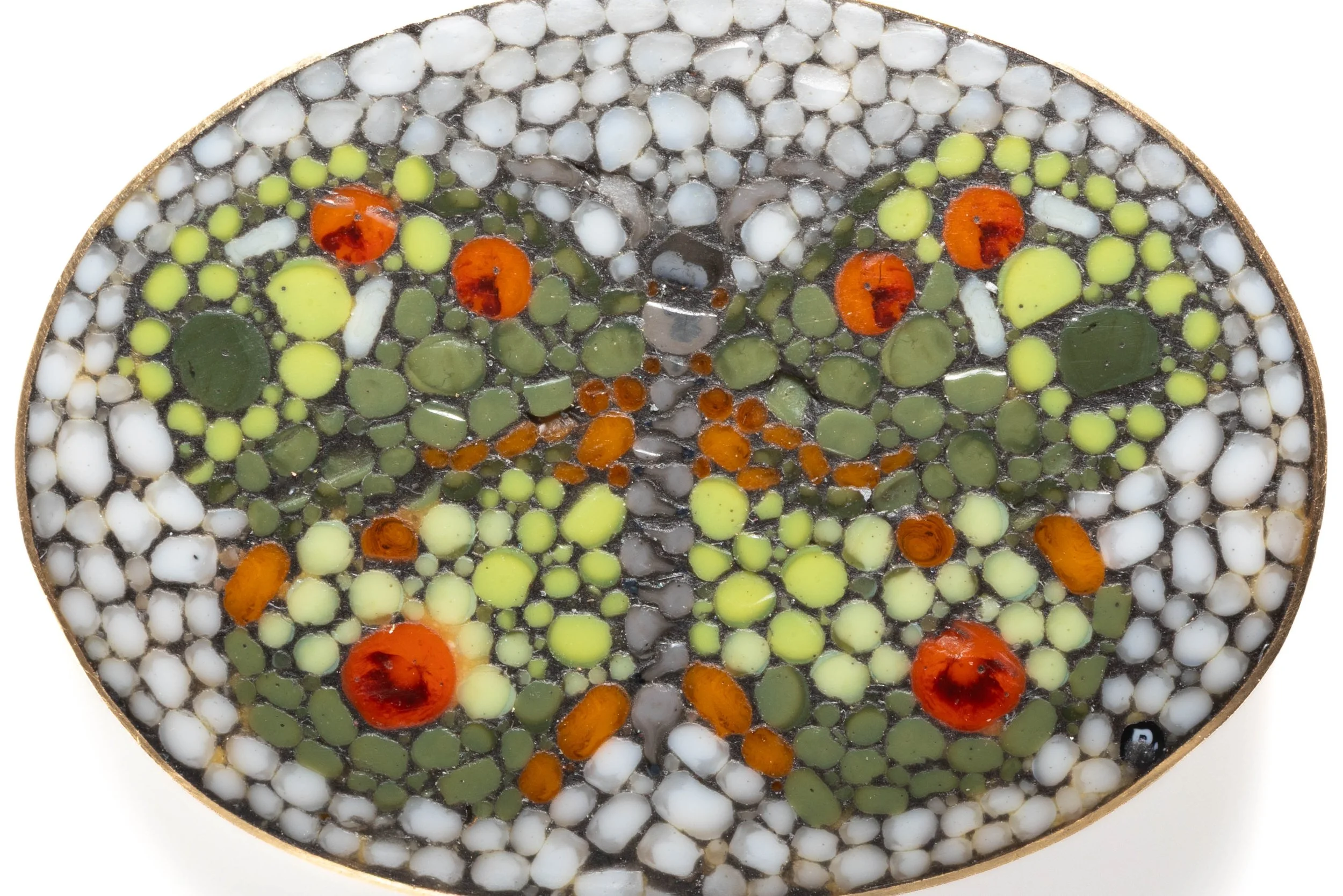 Micromosaic of a Green Butterfly – Detail
