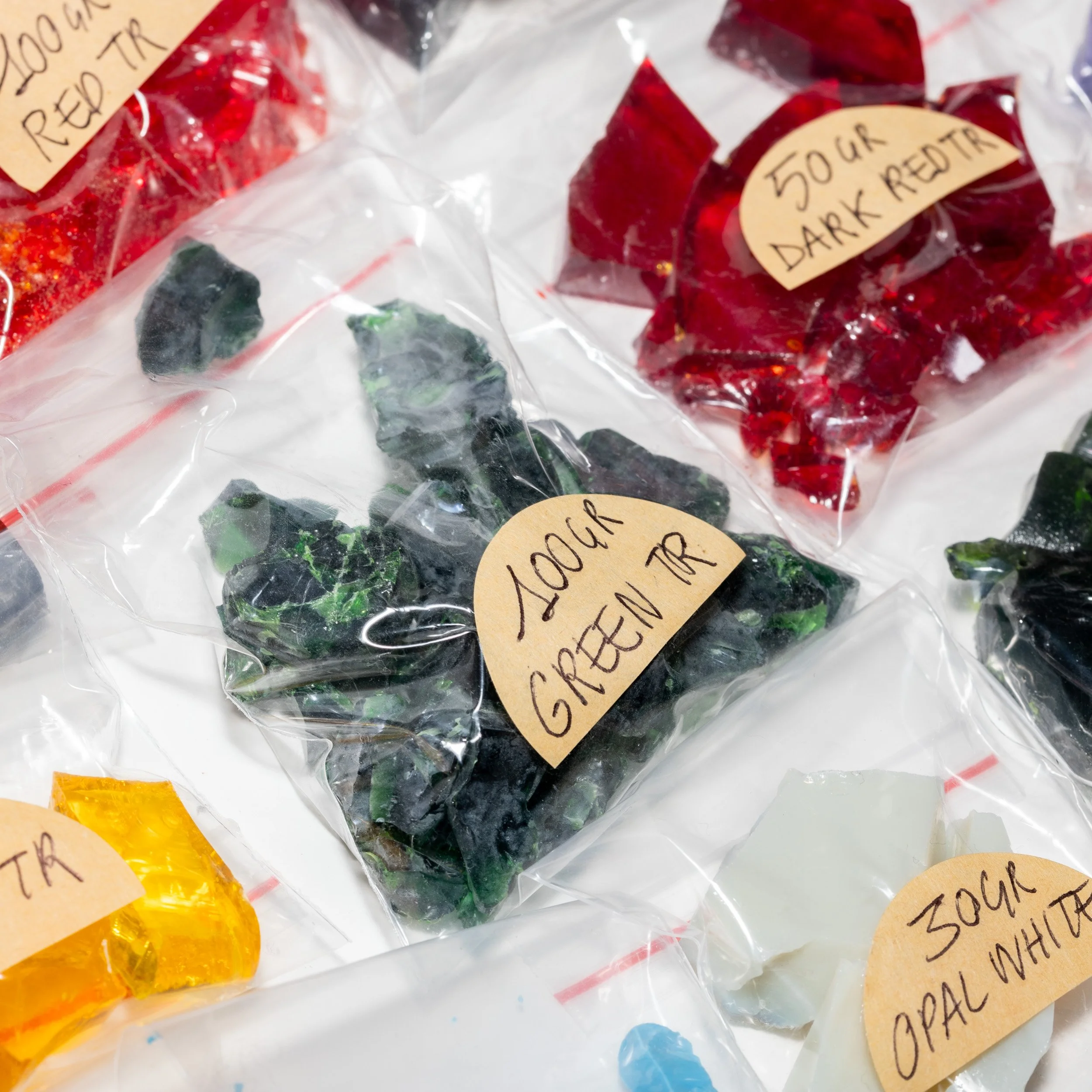 Vintage Vitreous Enamels – Green