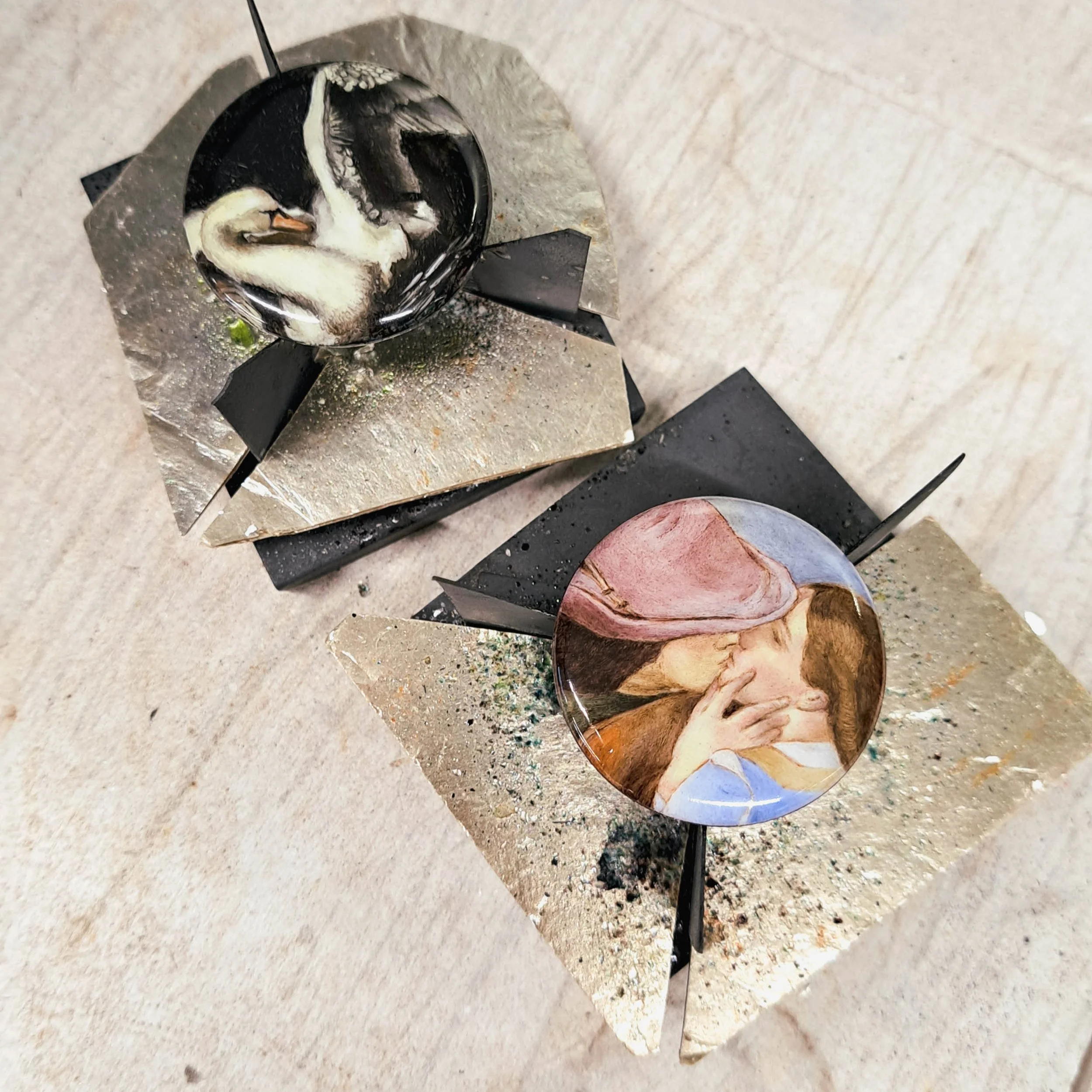Miniature created by one of my students in the Enamel Miniature Workshop