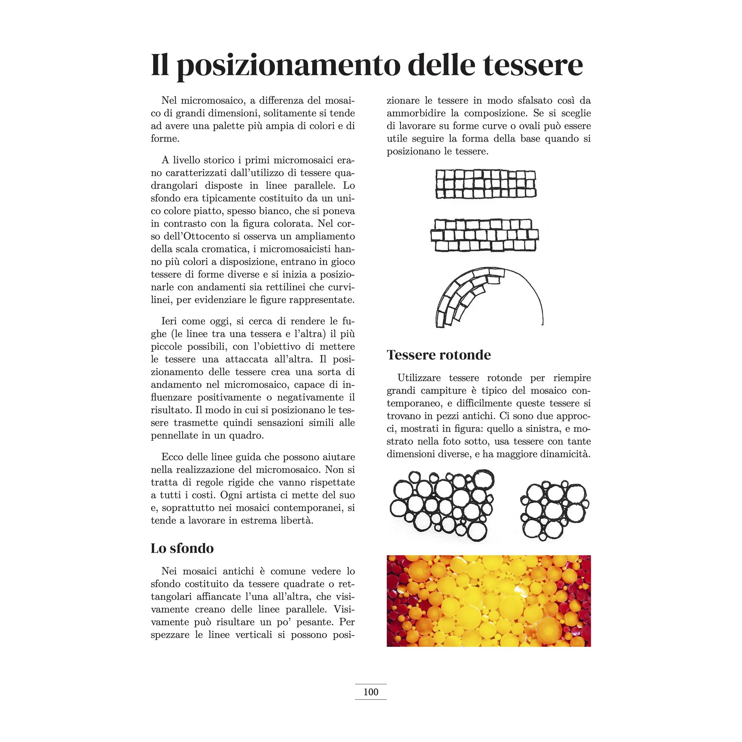 Il Micromosaico Filato - Libro - Posizionamento Tessere