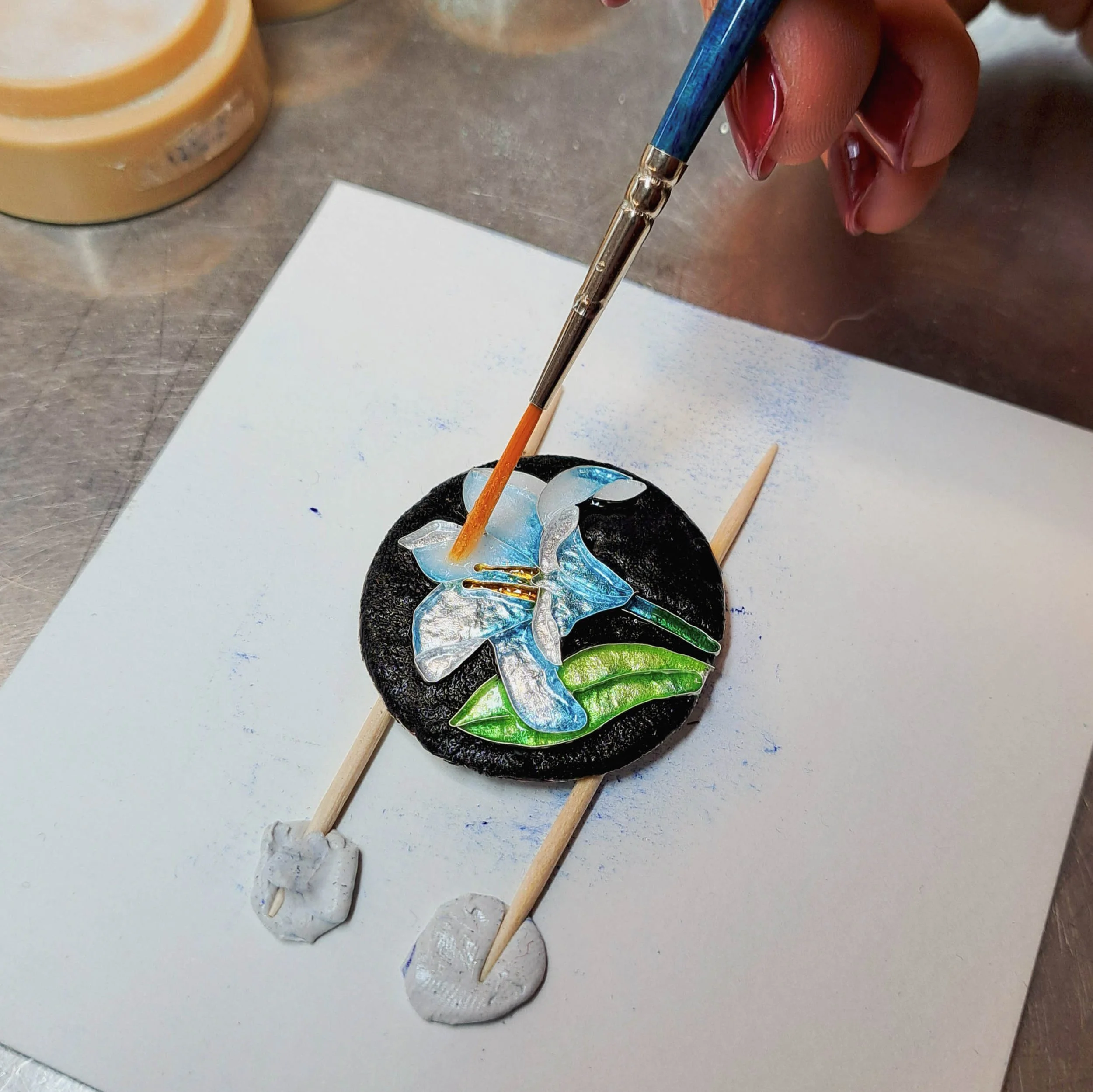 Cloisonné created by one of my students