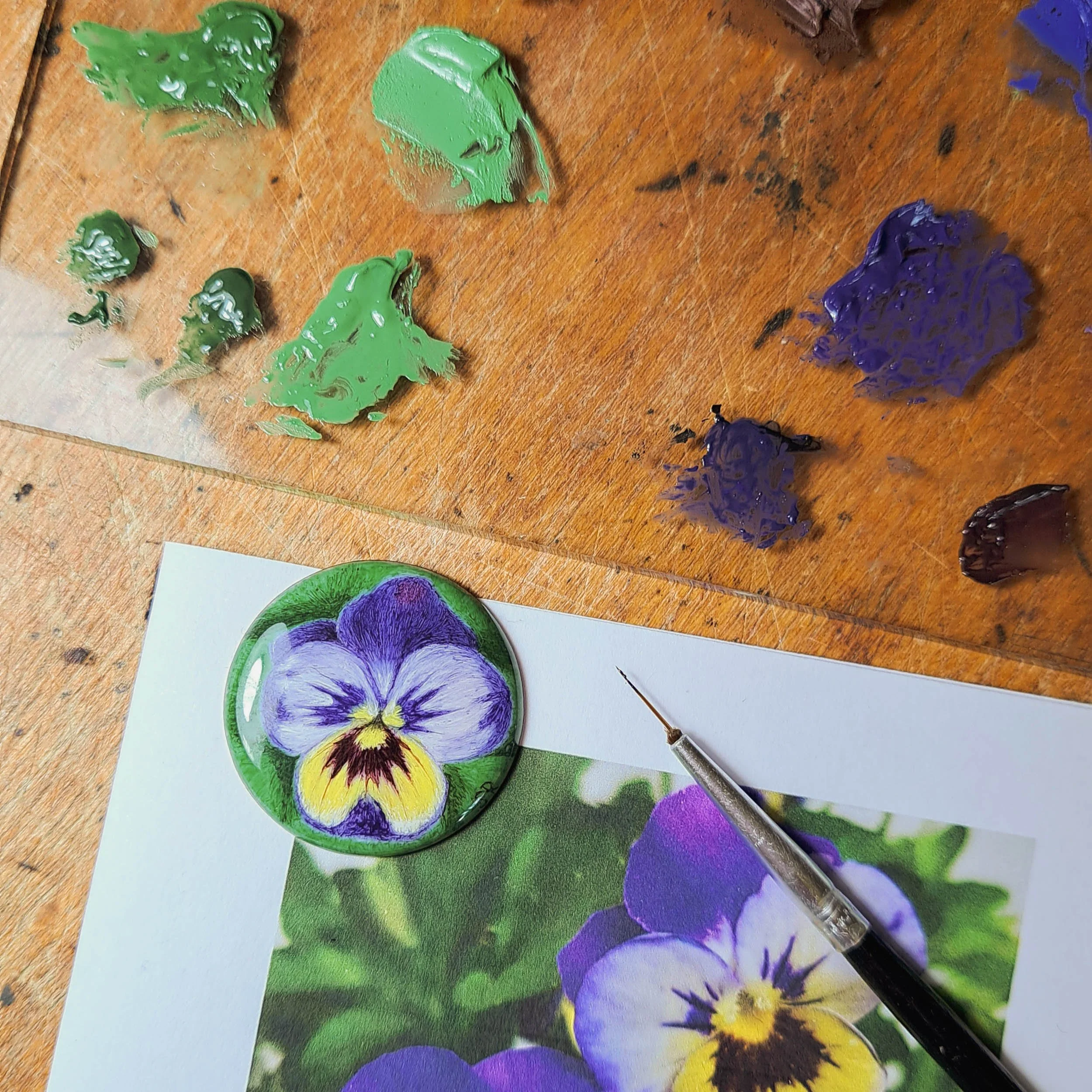 Miniature created by one of my students in the Enamel Miniature Workshop