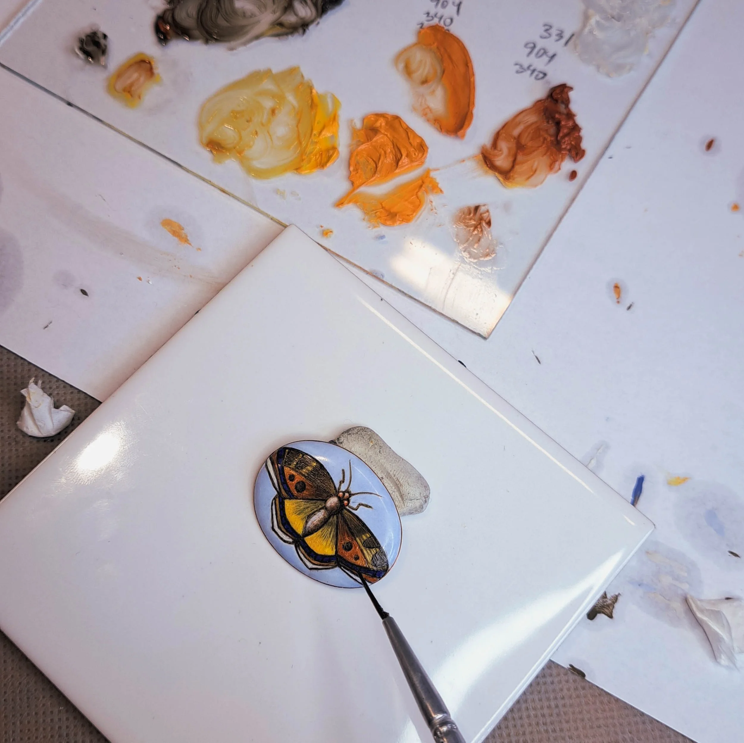 Miniature created by one of my students in the Enamel Miniature Workshop