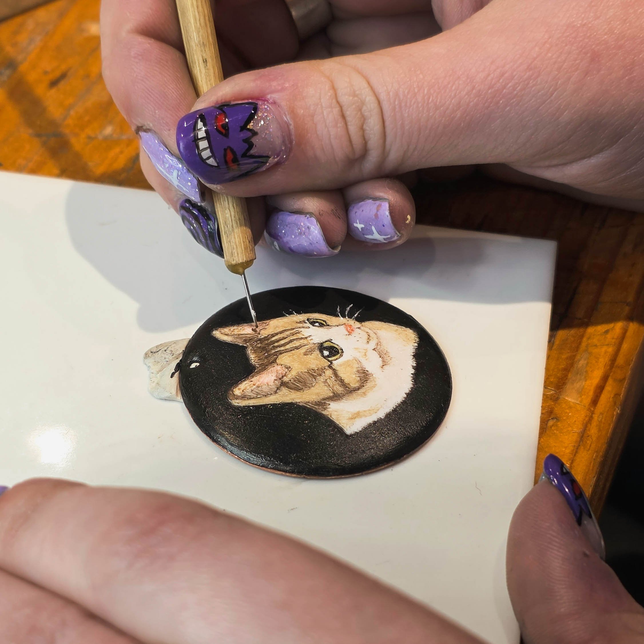 Miniature created by one of my students in the Enamel Miniature Workshop
