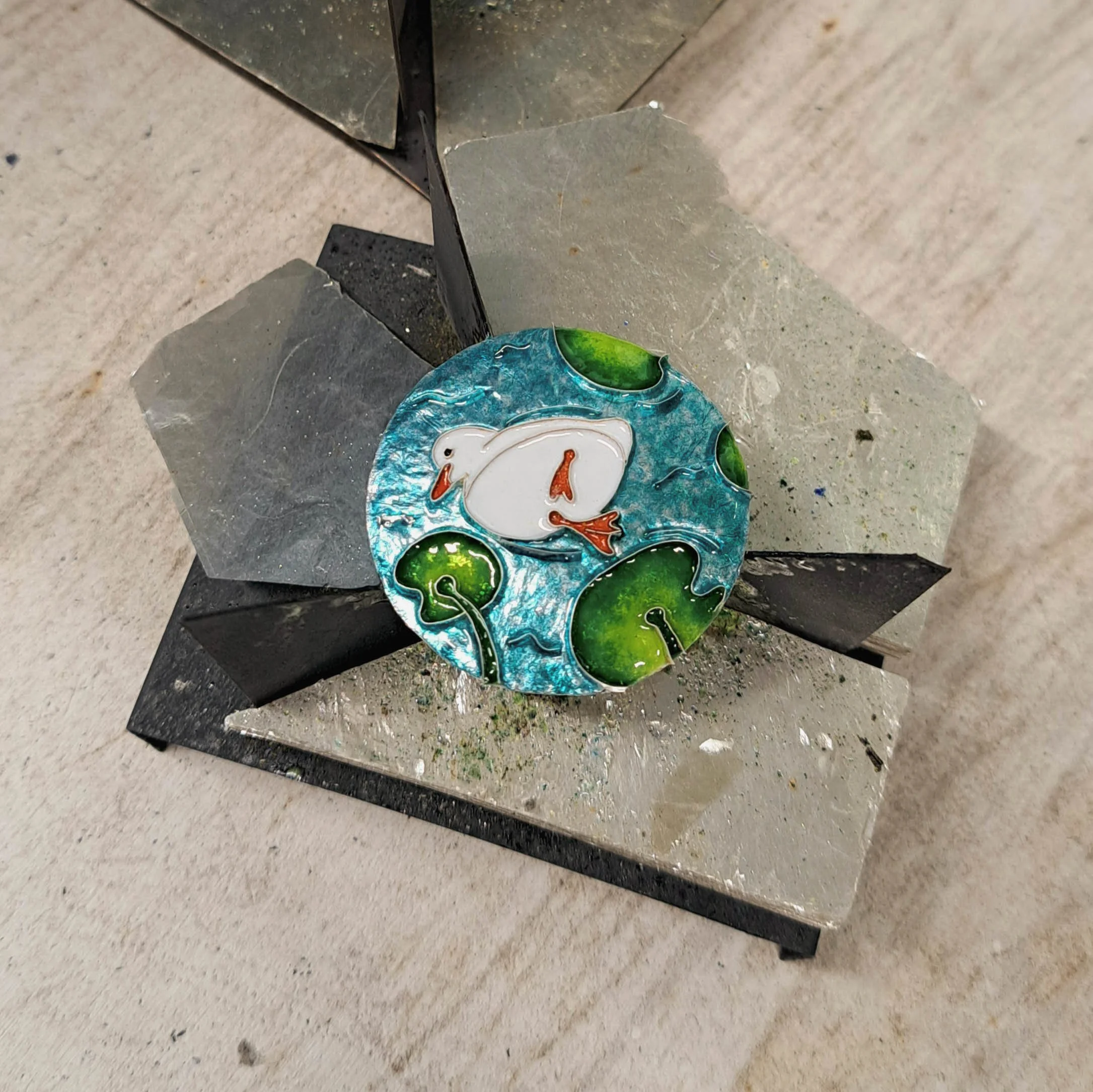 Cloisonné created by one of my students