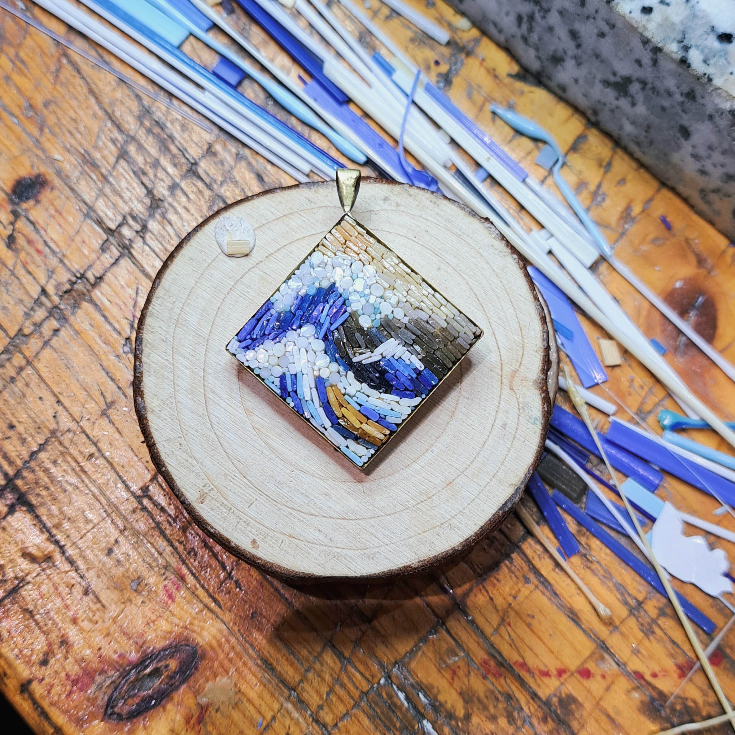 Micro Mosaic created by one of my students in the Micro Mosaic Workshop