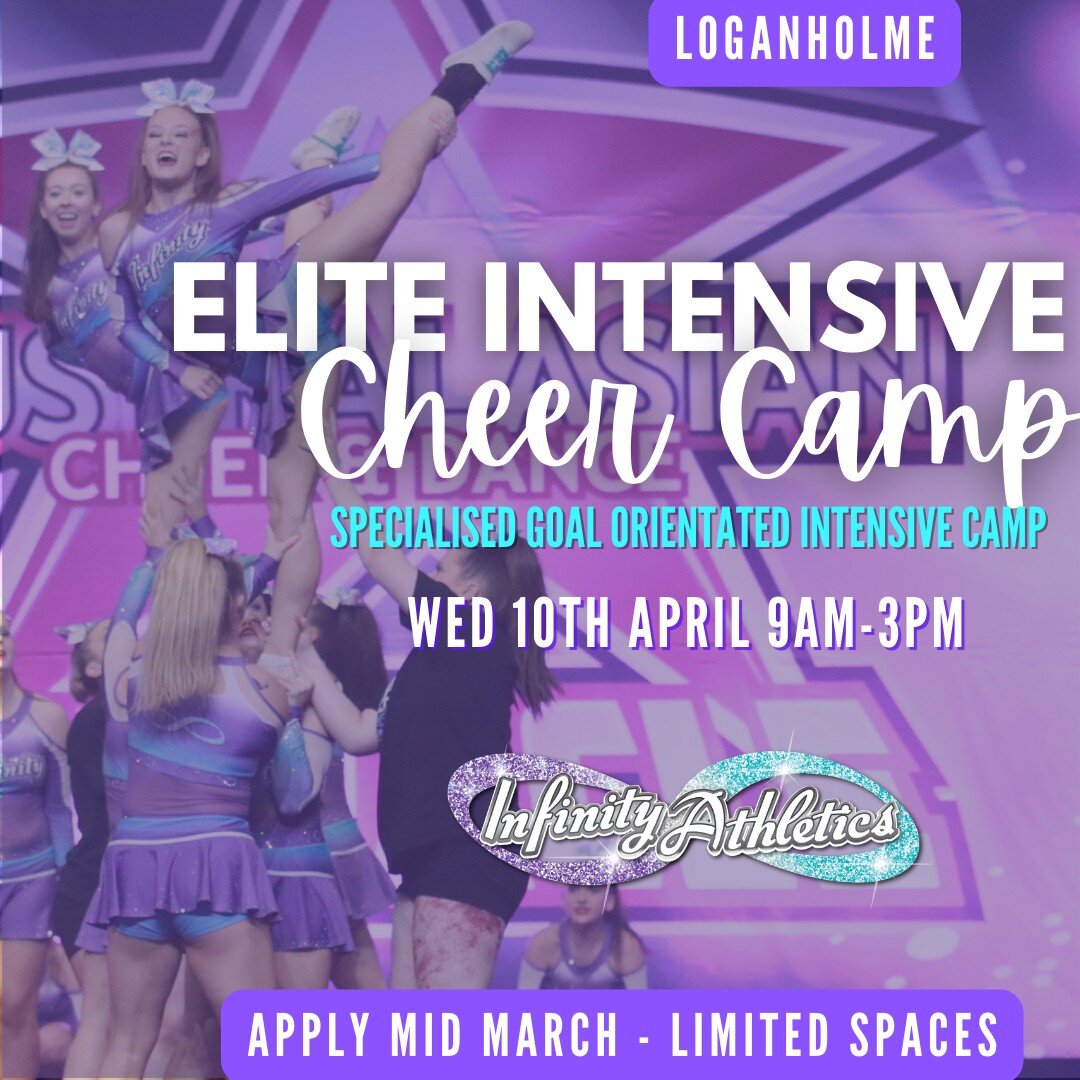 Take your skills to the next level! Cheer Camp just got a whole new upgrade, perfect for our Elite Team Members wanting to really perfect their skills these School Holidays!

A goal orientated day that heavily focuses on skill progression for those i