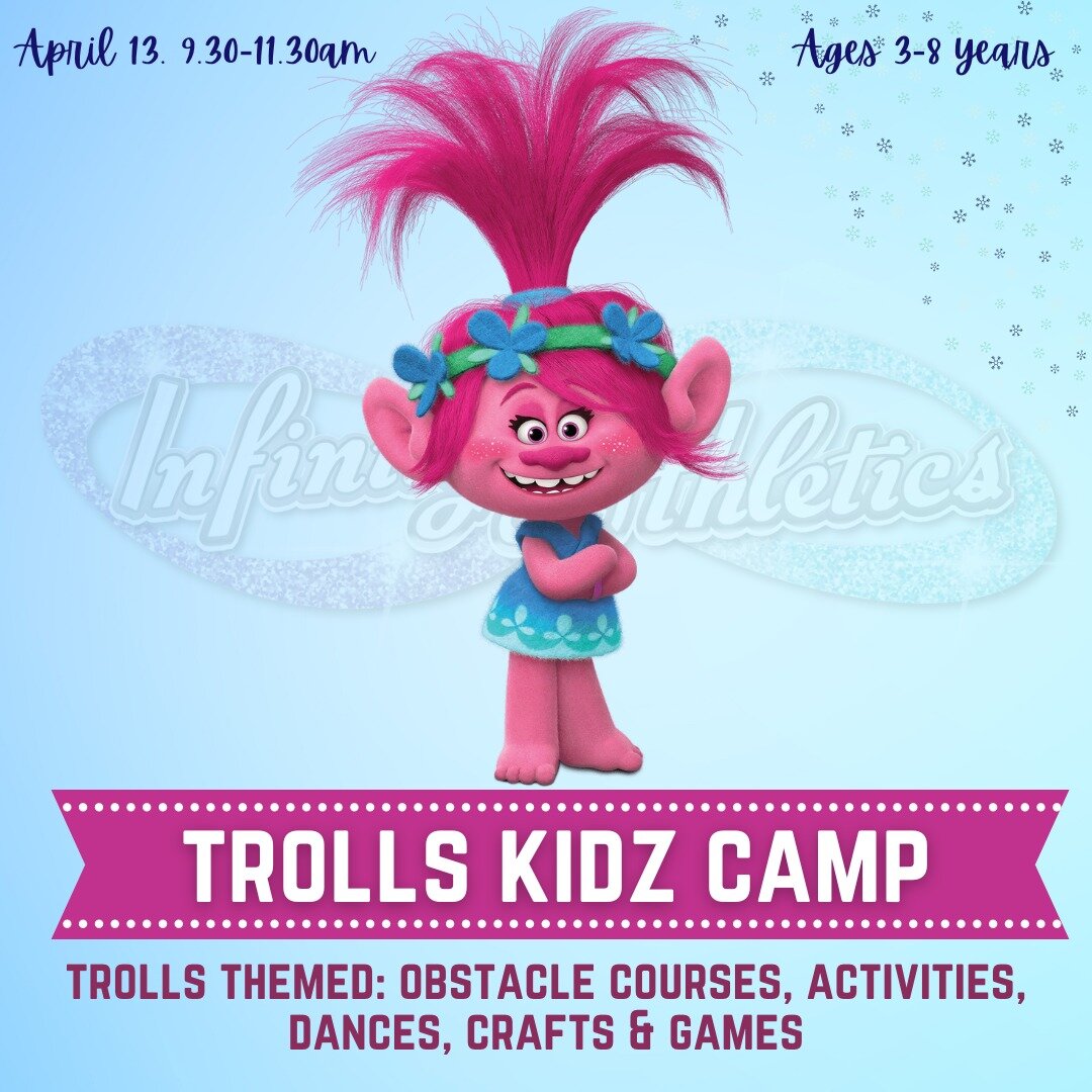 Who's your kids favourite Trolls Character?? 

We love Poppy! We can't wait for our Trolls Themed Kidz Camp coming up these School Holidays! 

We will have Trolls Themed: Obstacle Courses, Activities, Dances, Crafts &amp; More. 

Everyone is welcome 