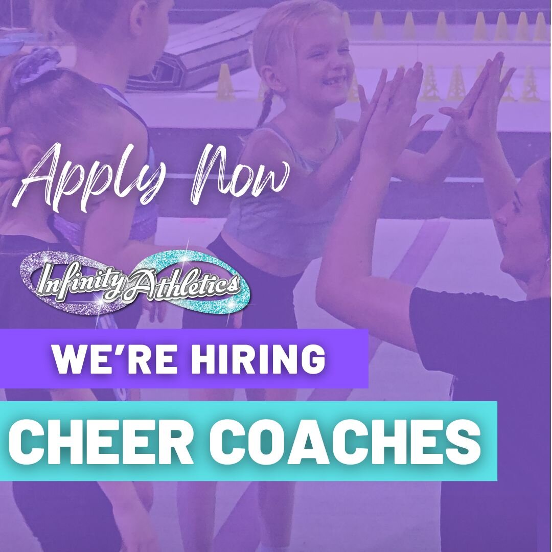 We are Hiring! 

If you have ever dreamed of being a Cheer Coach, here is your chance! This position is PERFECT for anyone new to coaching. It will provide plenty of training and great classes to start your coaching career with. 

For this particular