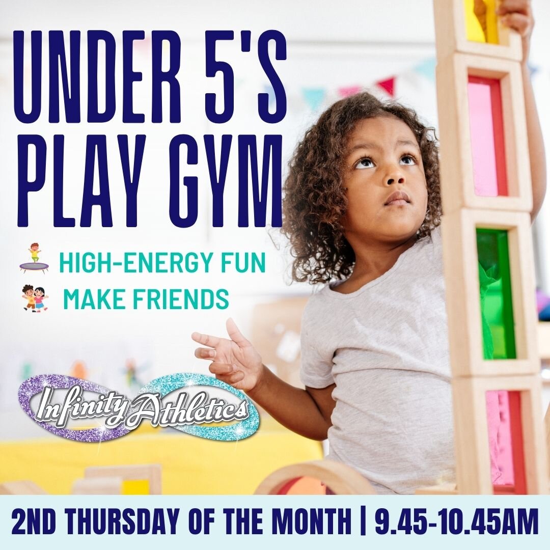 UNDER 5'S PLAY GYM!

This is the perfect oppurtunity for your child to burn some energy exploring, climbing, playing, and learning.

Book in now for a morning of fun!
www.infinityathletics.com.au/events

*Parent suppervision required*